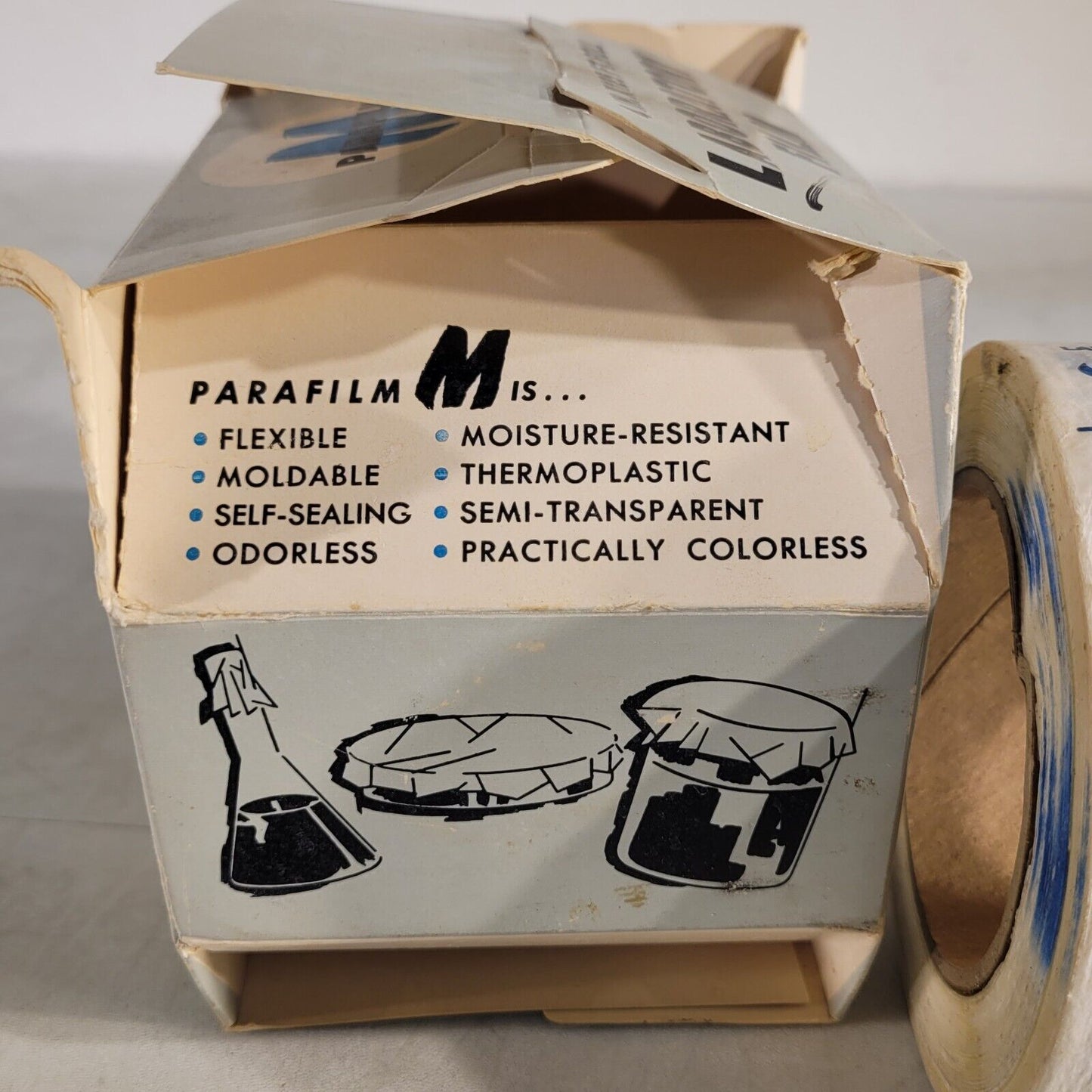 Parafilm 4" Wide X 100' Long Laboratory Film Roll American National Can