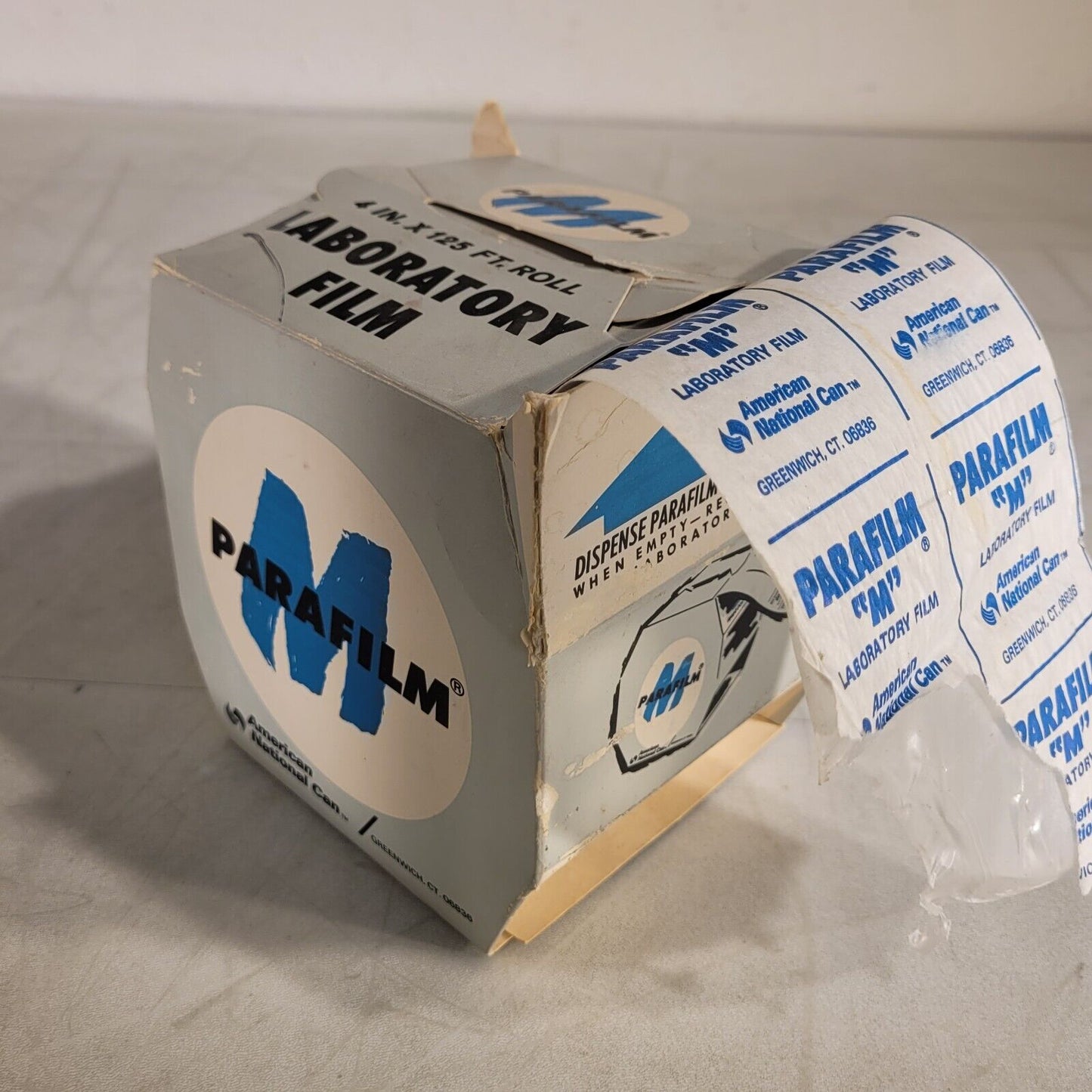 Parafilm 4" Wide X 100' Long Laboratory Film Roll American National Can