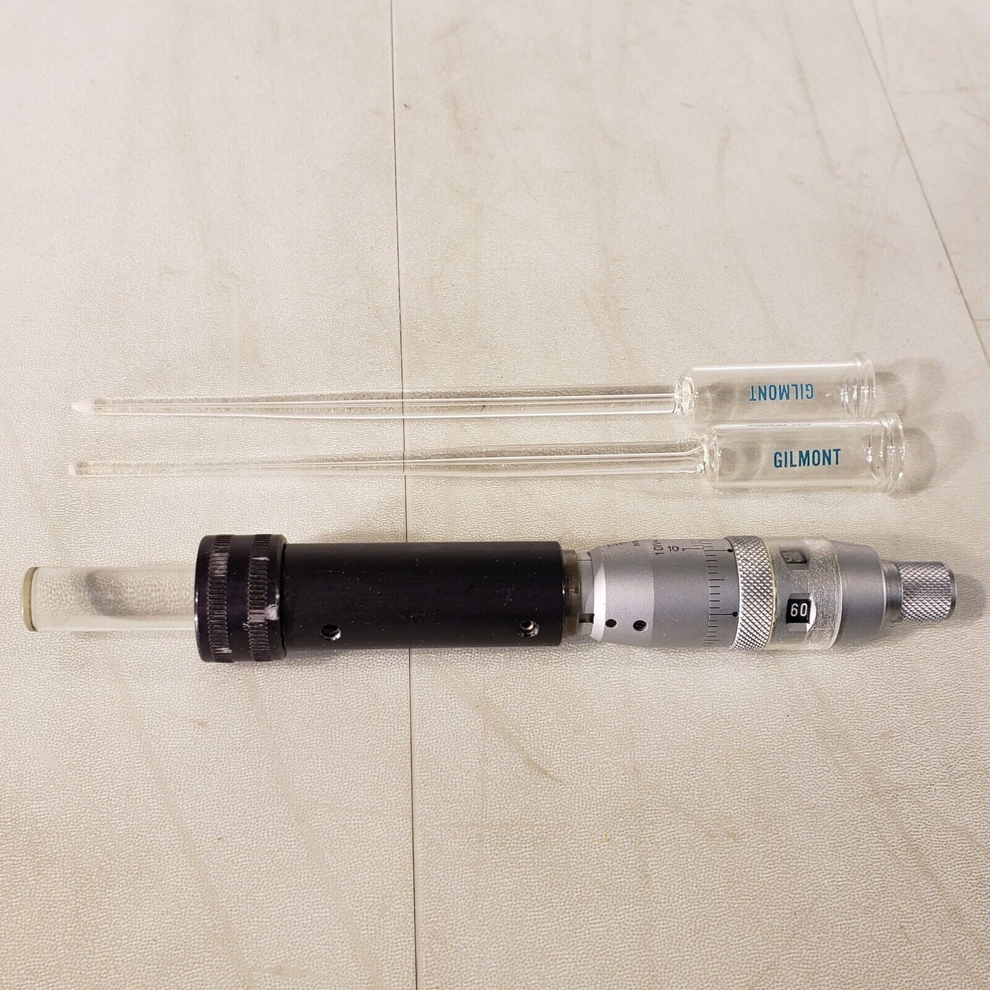 Gilmont Ultra Precision Buret Pipet 2.5 mL w/ Teflon O-Rings And Gaskets Pipette