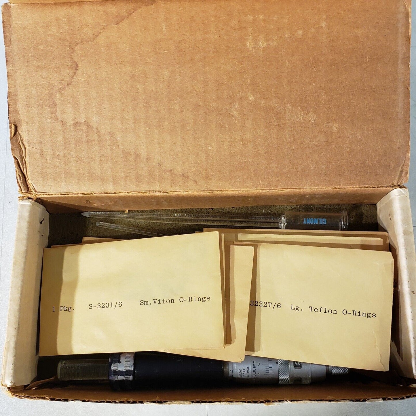 Gilmont Ultra Precision Buret Pipet 2.5 mL w/ Teflon O-Rings And Gaskets Pipette