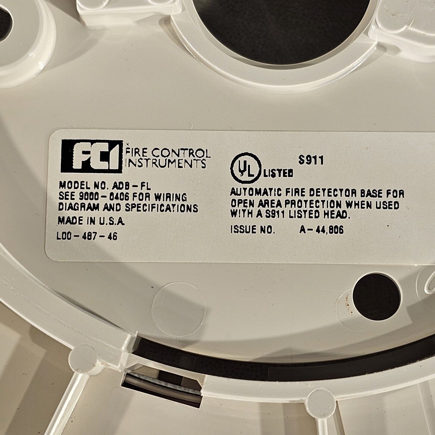 New Gamewell FCI ADB-FL Detector Mounting Base 110-90005