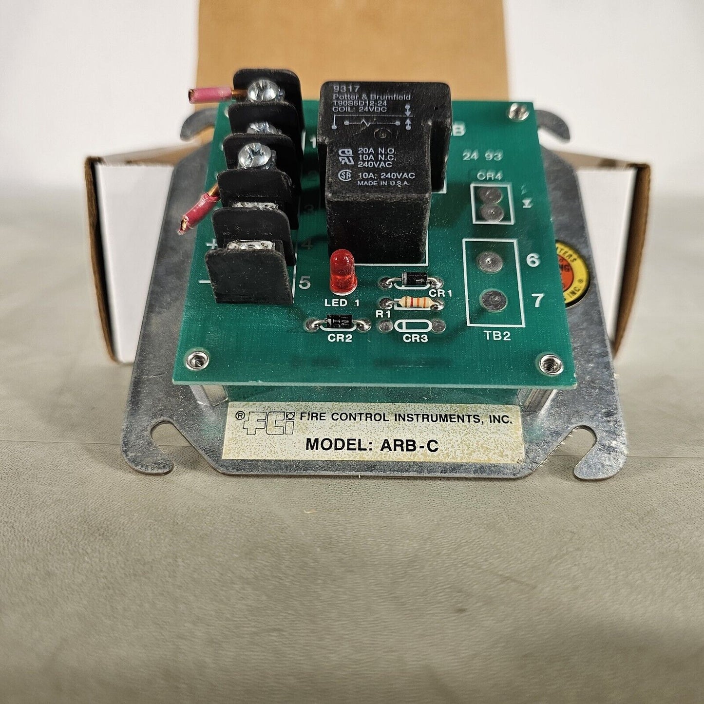 FCI ARB Rev C Fire Alarm Auxiliary Relay Board 1100-0194 ARB-C Gamewell