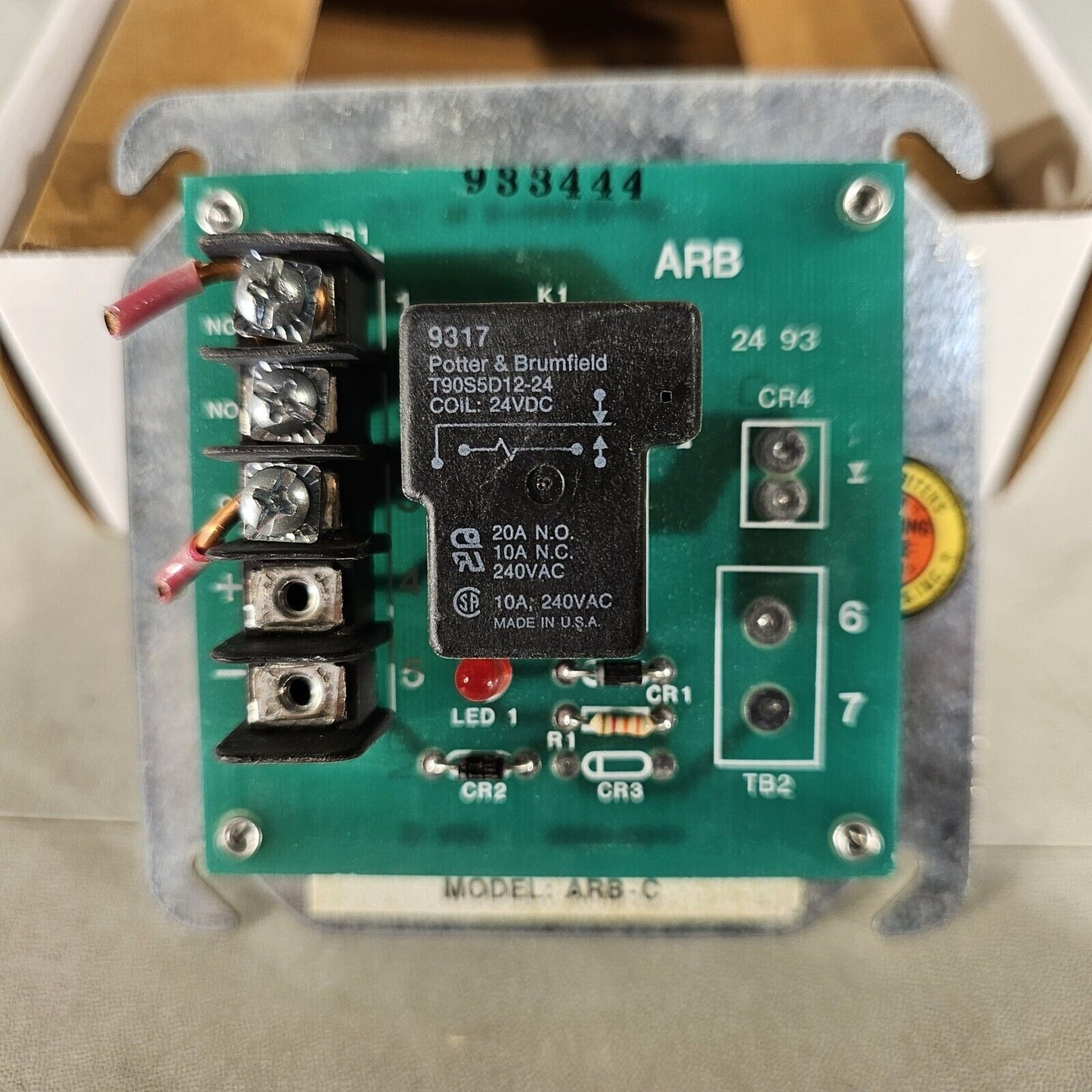 FCI ARB Rev C Fire Alarm Auxiliary Relay Board 1100-0194 ARB-C Gamewell