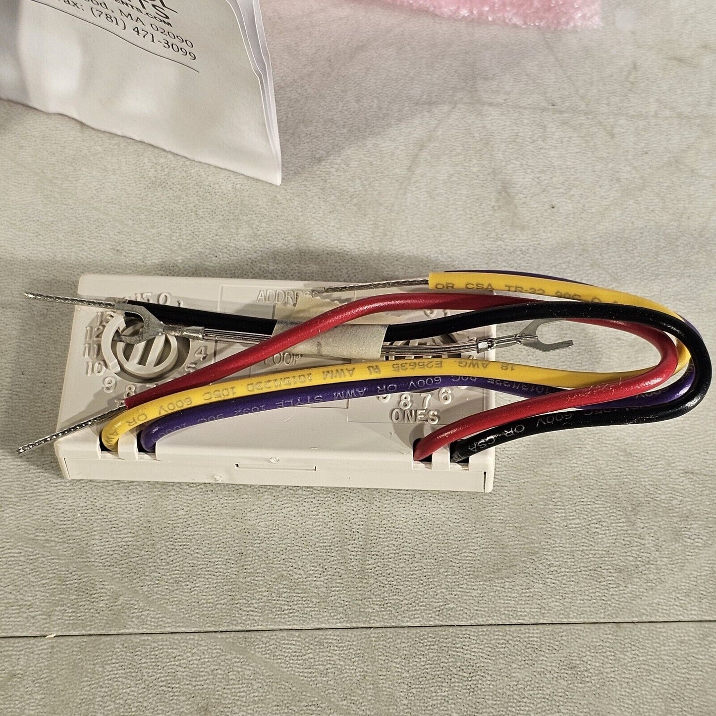 Gamewell-FCI AMM-2F Fire Alarm Monitor Module - White Honeywell