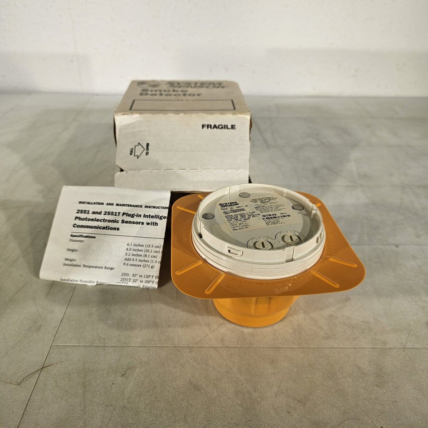 System Sensor 2551THR Photoelectric Smoke Detector w/ Heat ATD Honeywell