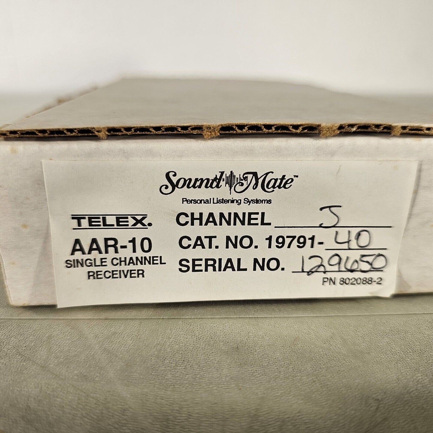 Telex Sound Mate AAR-10 Personal Listening System Single Channel "J" Unit Only