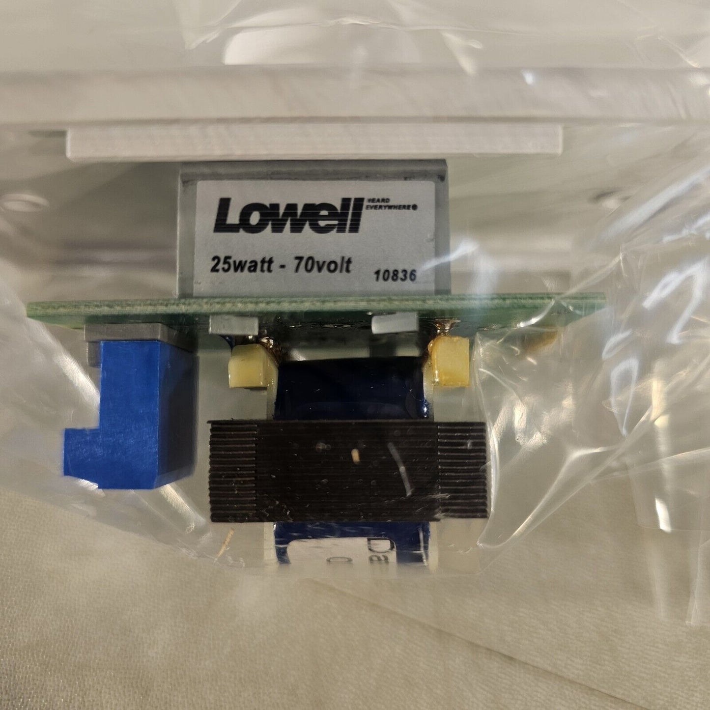 Lowell Gang Speaker Volume Knob Attenuator with White Wall Plate 25LVC SW 25W