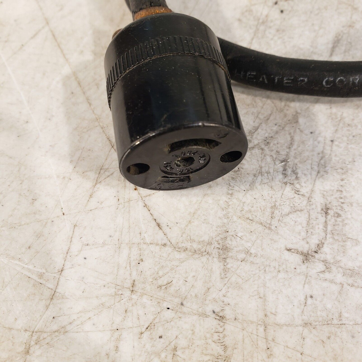 Power Cable For GLAS-COL Fabric Heating Mantels Fair Condition 15A 125V