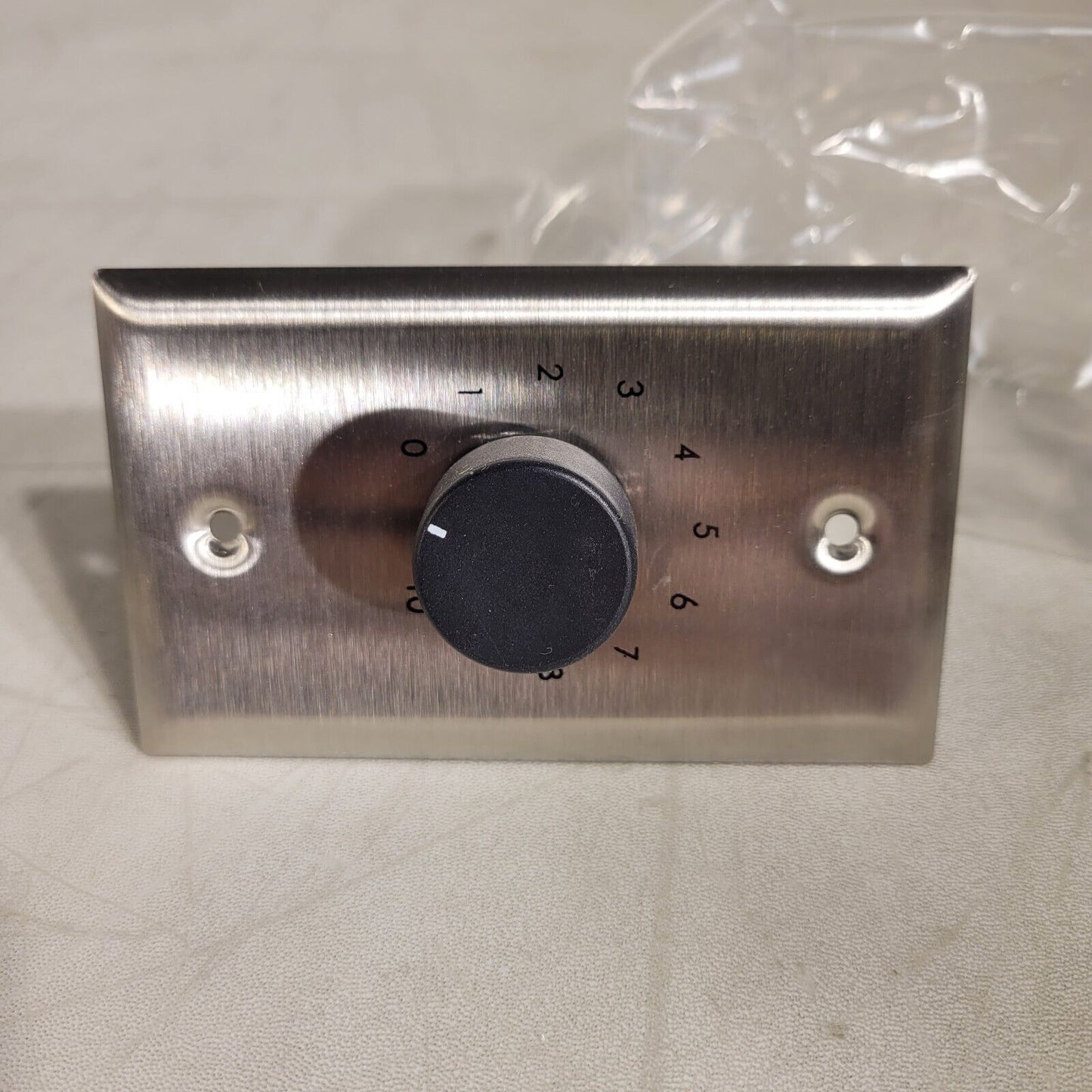 Lowell 25LVC Gang Speaker Volume Knob Attenuator with SS Wall Plate 25W