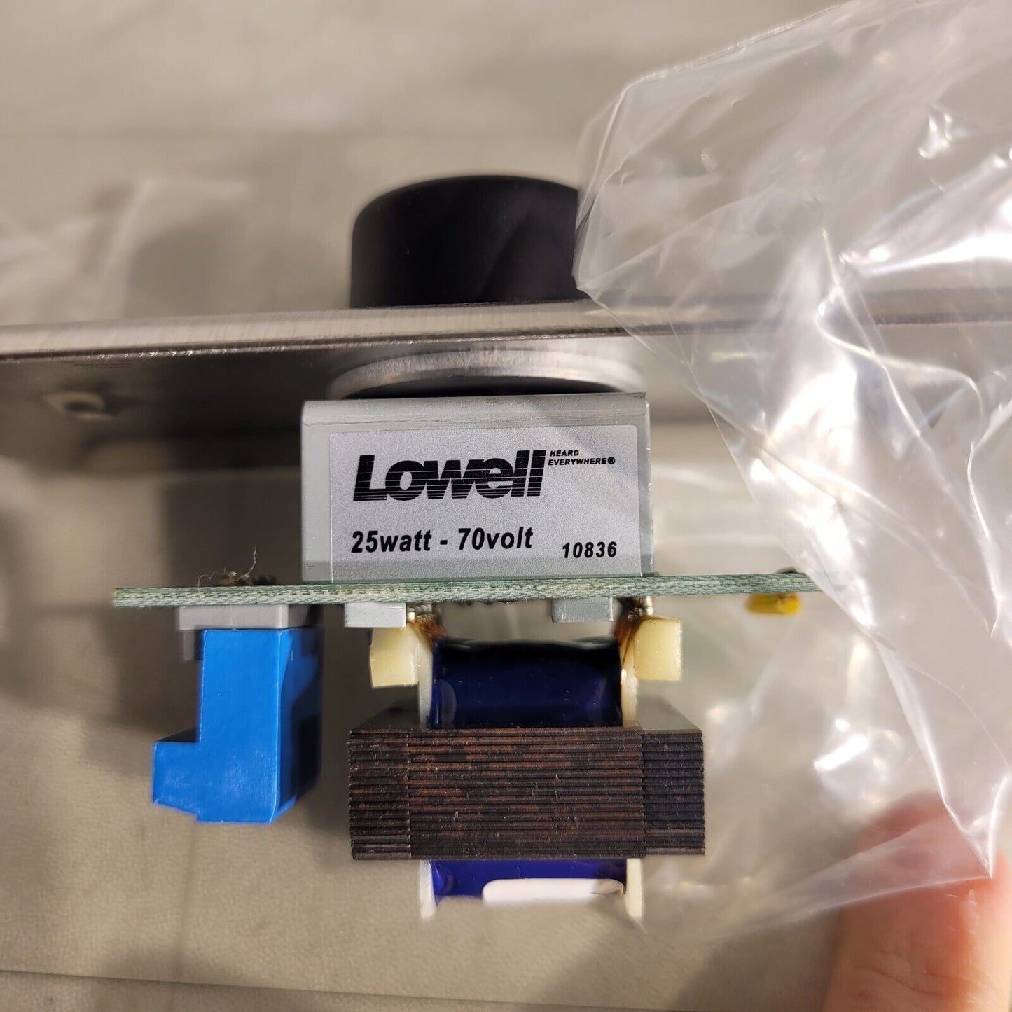 Lowell 25LVC Gang Speaker Volume Knob Attenuator with SS Wall Plate 25W