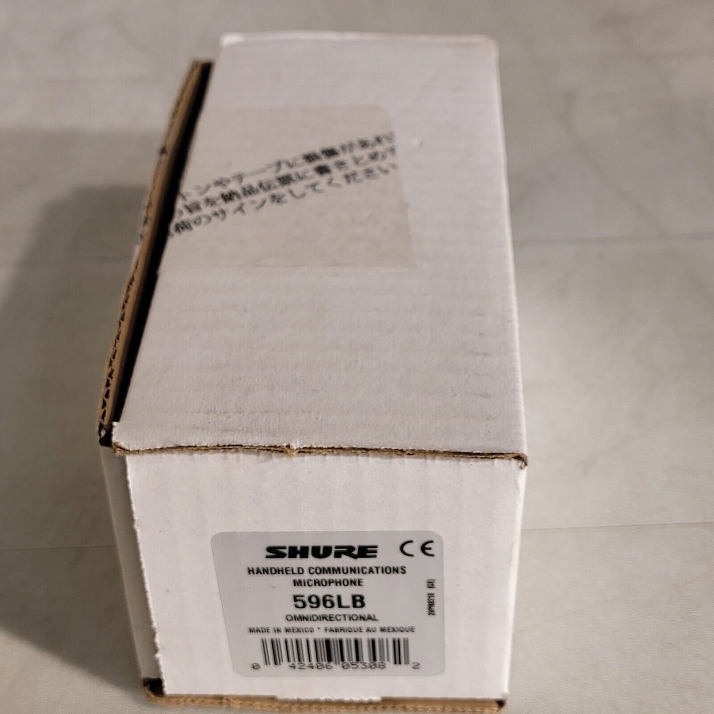 Shure 596LB Voice Communication Microphone Push To Talk Black Omnidirectional