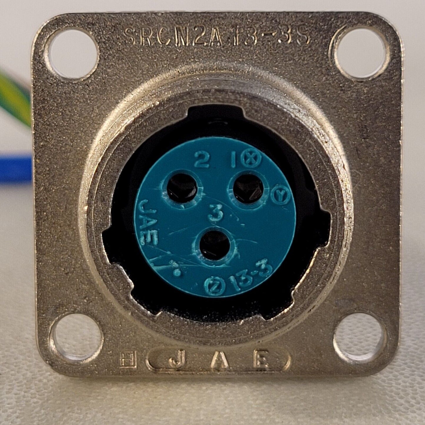 Jae Electronics SRCN2A13-3S 3 Position Circular Connector Receptacle, Female