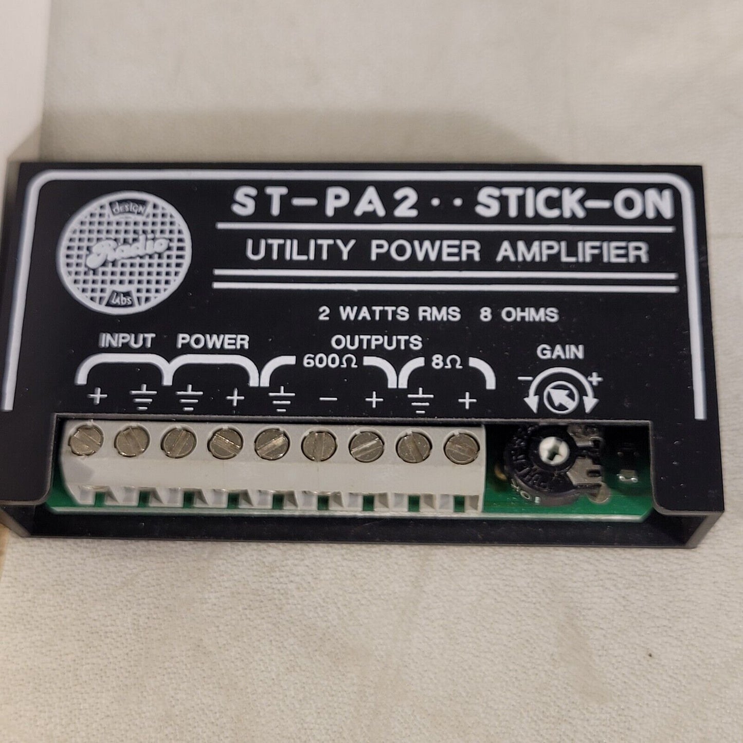 Stick-Ons ST-PA2 RDL Amplifier 2 Watt Rms Utility Power Amplifier