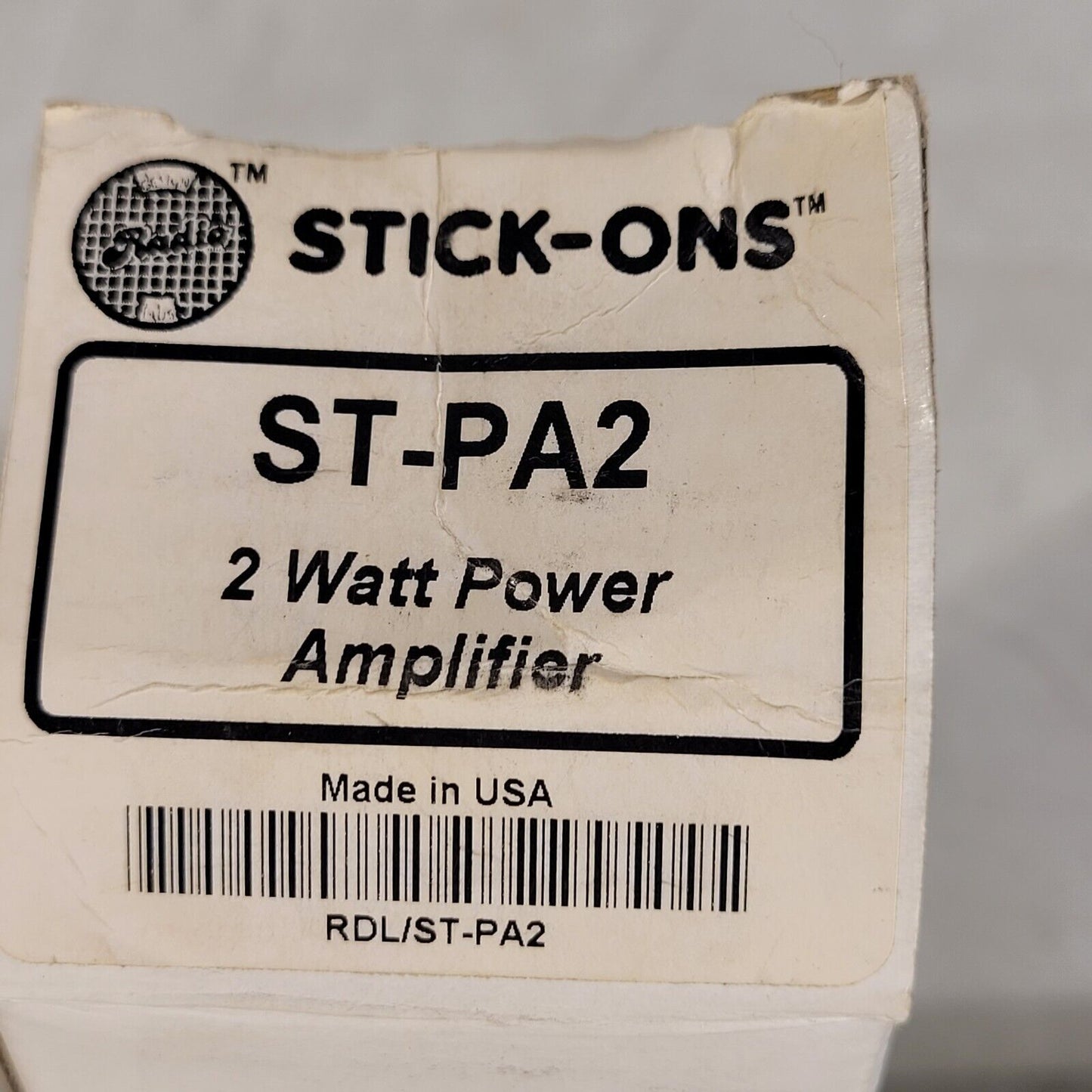 Stick-Ons ST-PA2 RDL Amplifier 2 Watt Rms Utility Power Amplifier