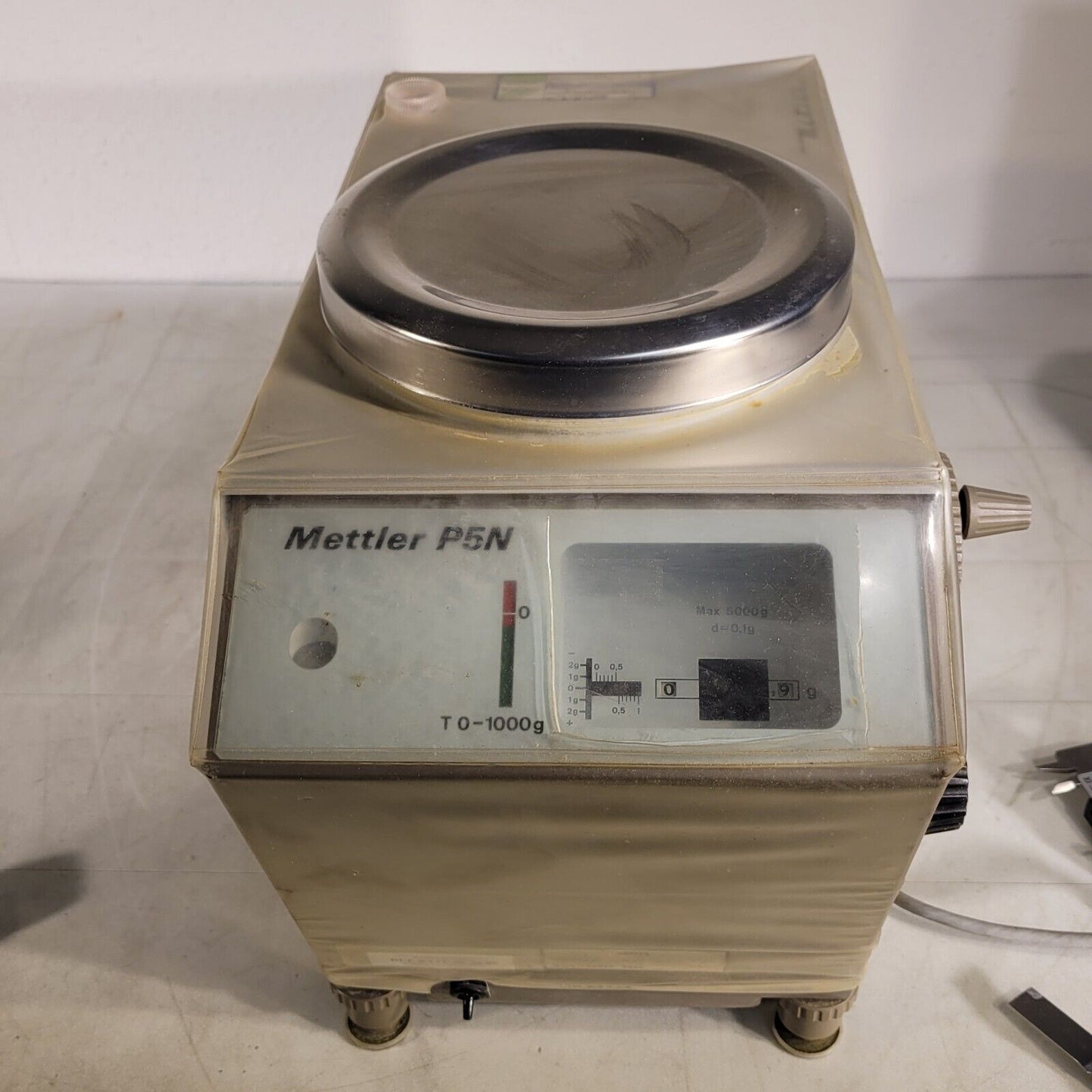 Mettler Toledo P5N Weighing Balance Scale Manual Vintage With Cover For Parts