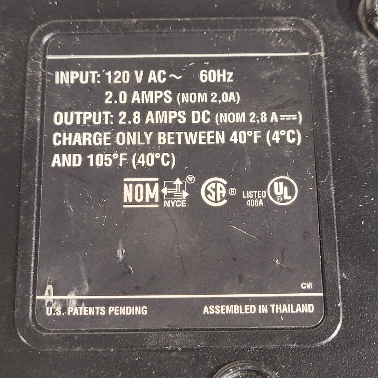 DeWalt DW9107 One Hour Battery Charger Black 7.2V-14.4V