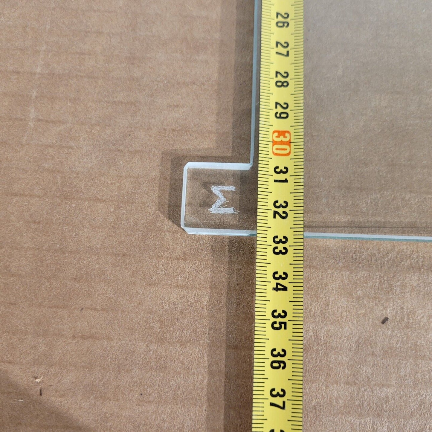 Electrophoresis Glass Cell Plate Notched 52cm Length 32-1/2cm Wide 4.75mm Thick