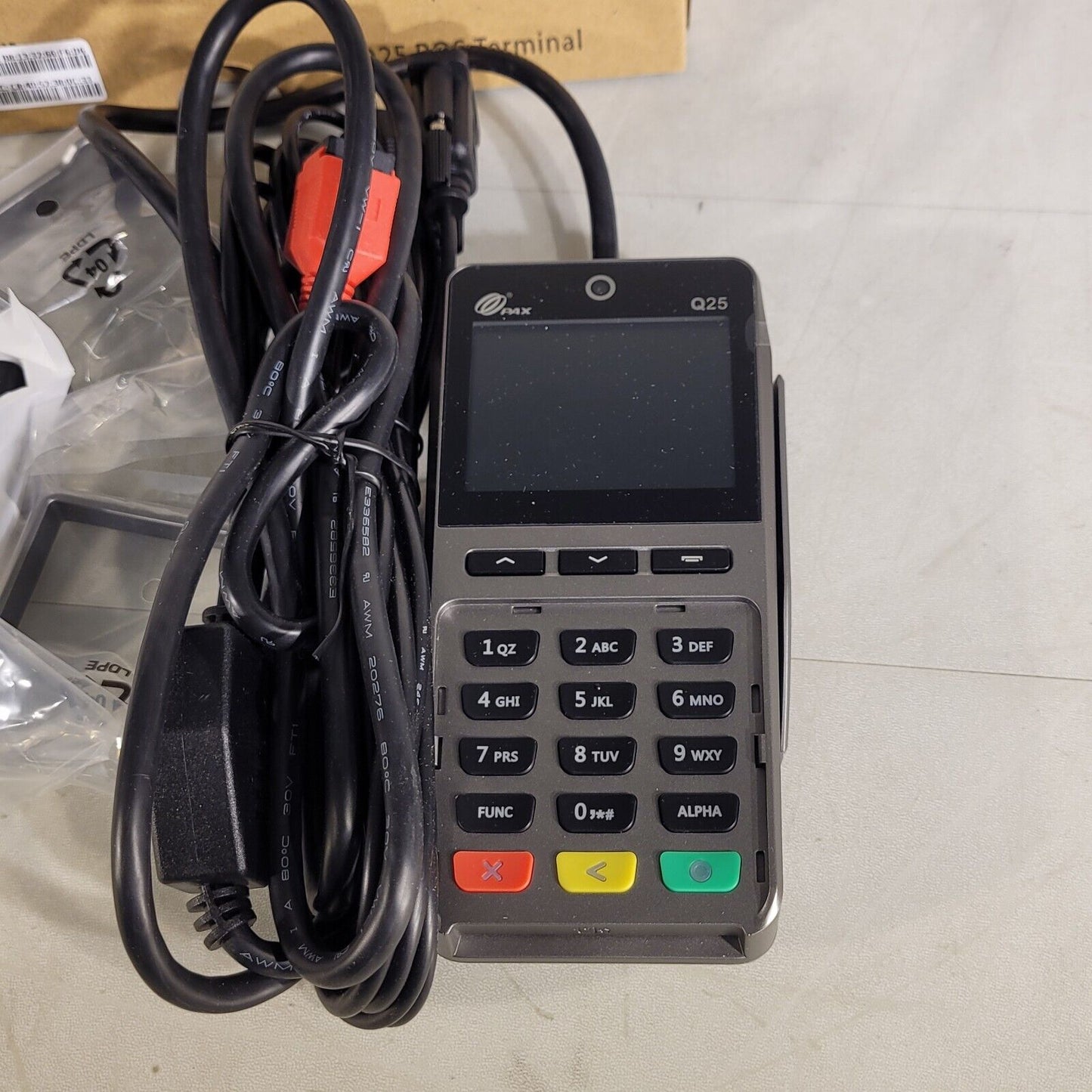 PAX Q25 POS Terminal Retail Pin Pad Q25-OUA-R75-04LA 2.8" LCB Touchscreen