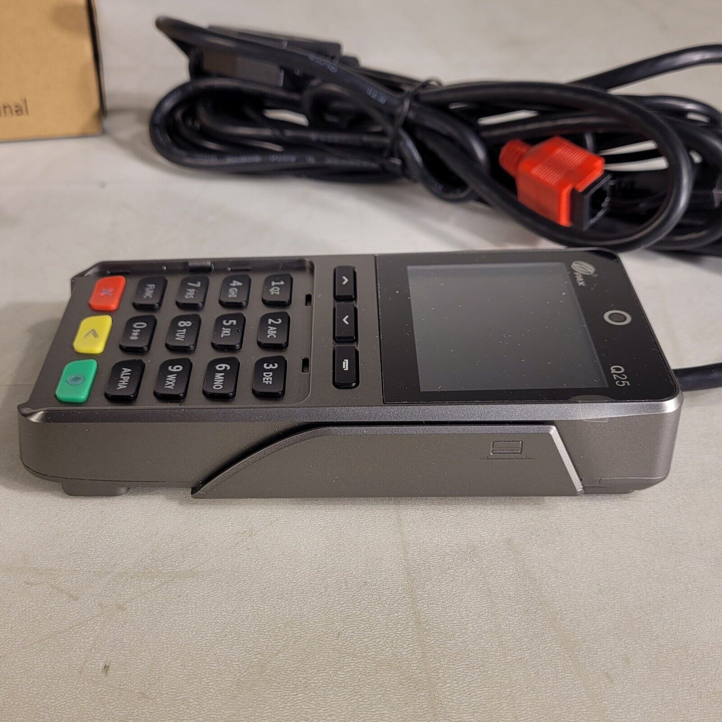 PAX Q25 POS Terminal Retail Pin Pad Q25-OUA-R75-04LA 2.8" LCB Touchscreen