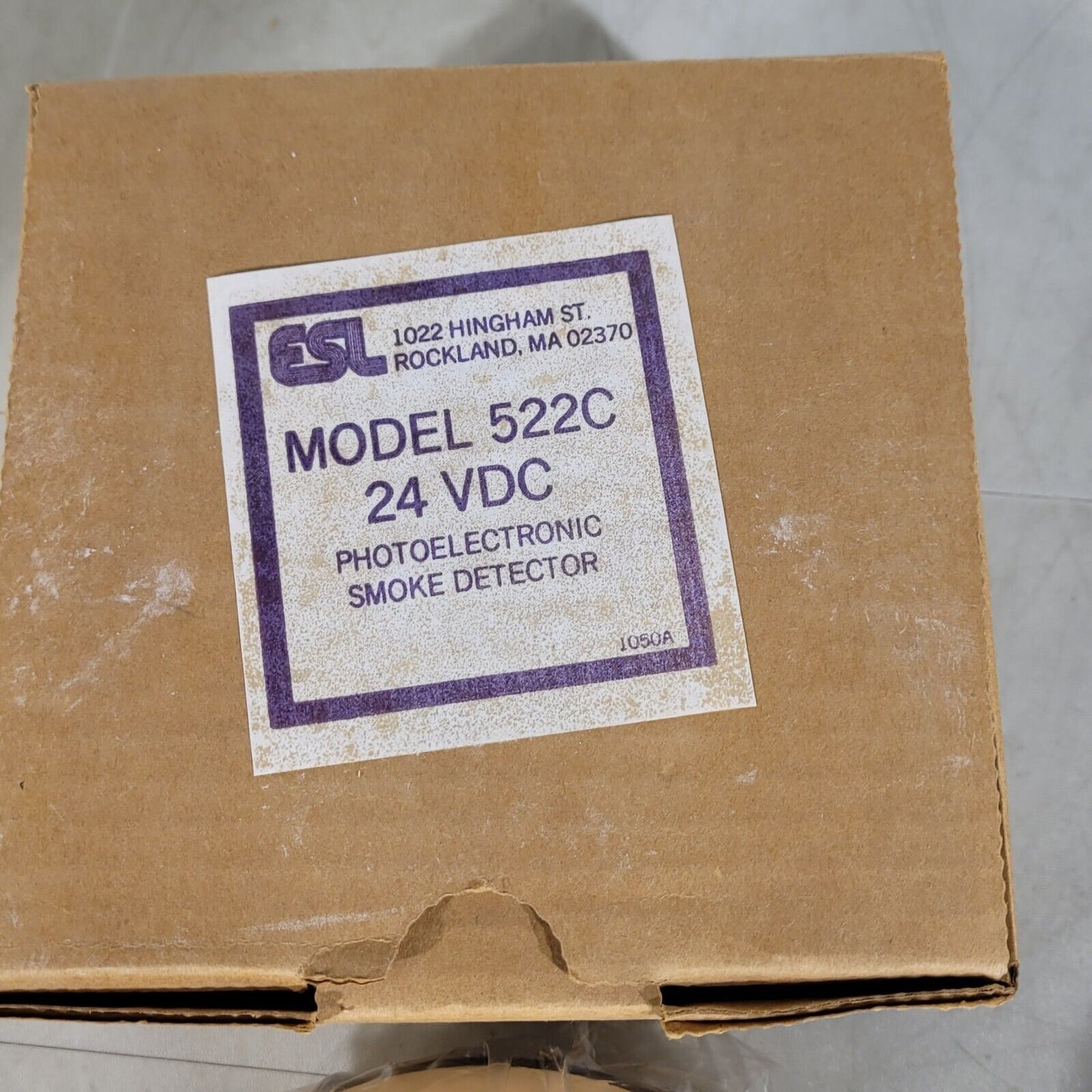 ESL Edwards 522C Photoelectronic Smoke Detector 24VDC