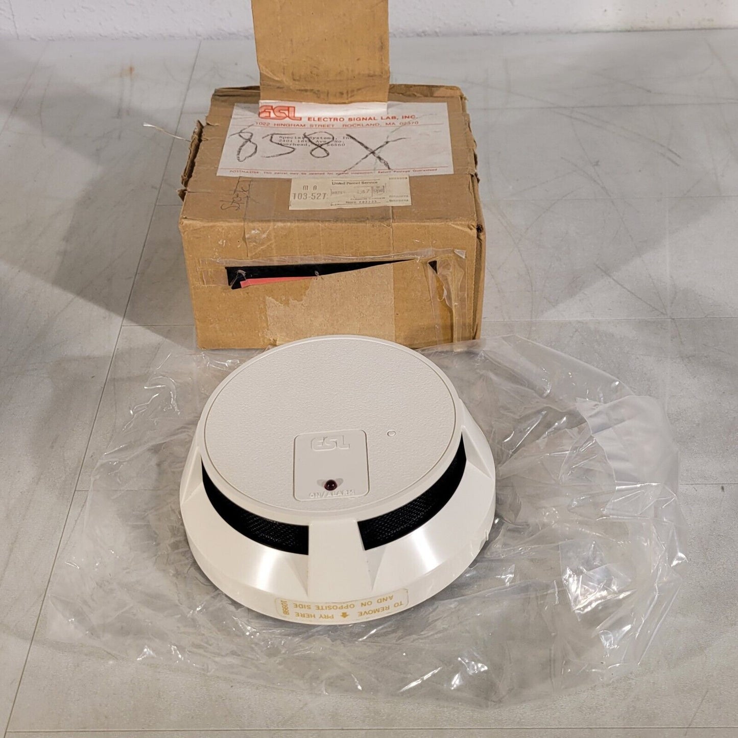 ESL Edwards 522CS Photoelectronic Smoke Detector 24VDC S1125