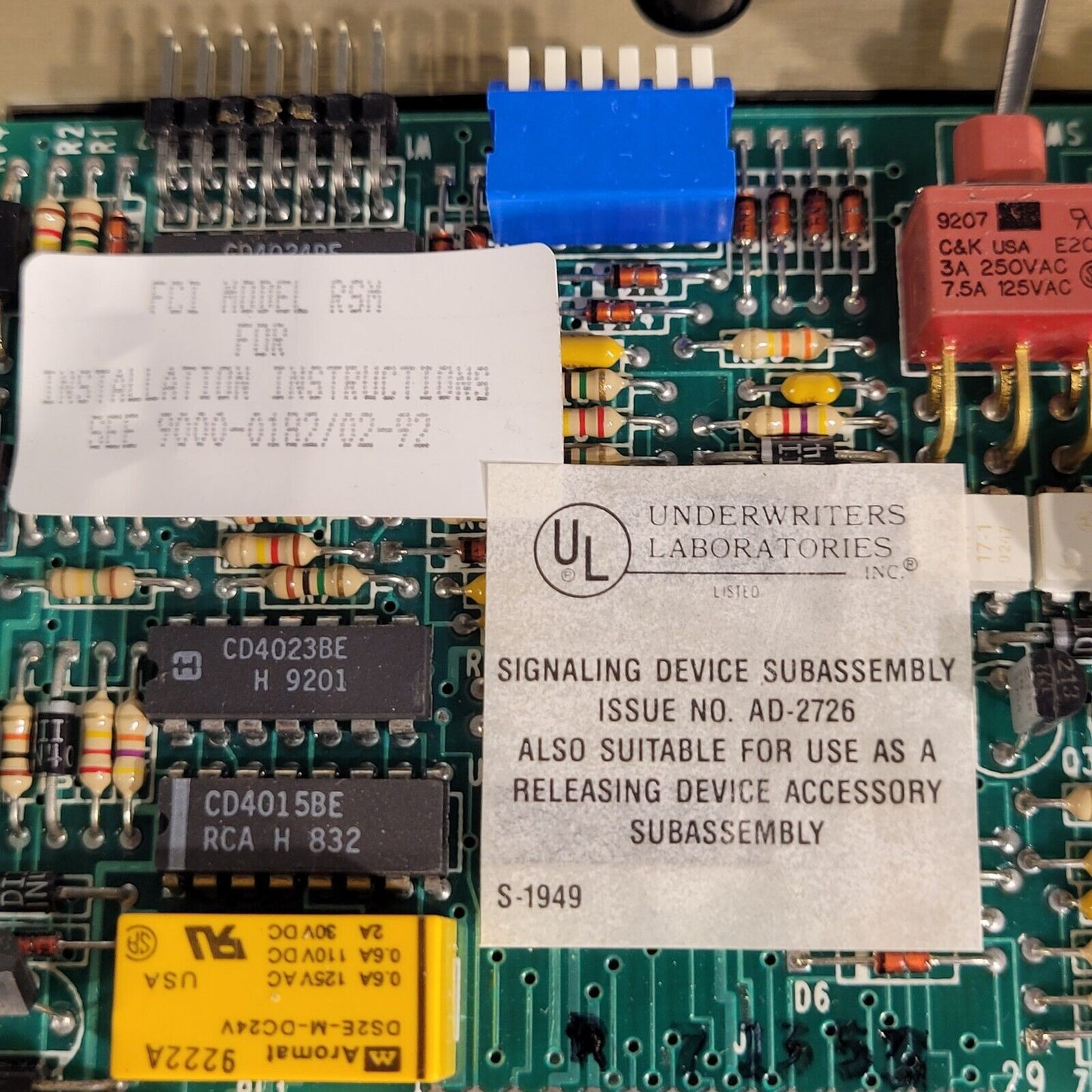 FCI RSM 1100-0968 Remote Signaling Module FC-ID Communications Loop