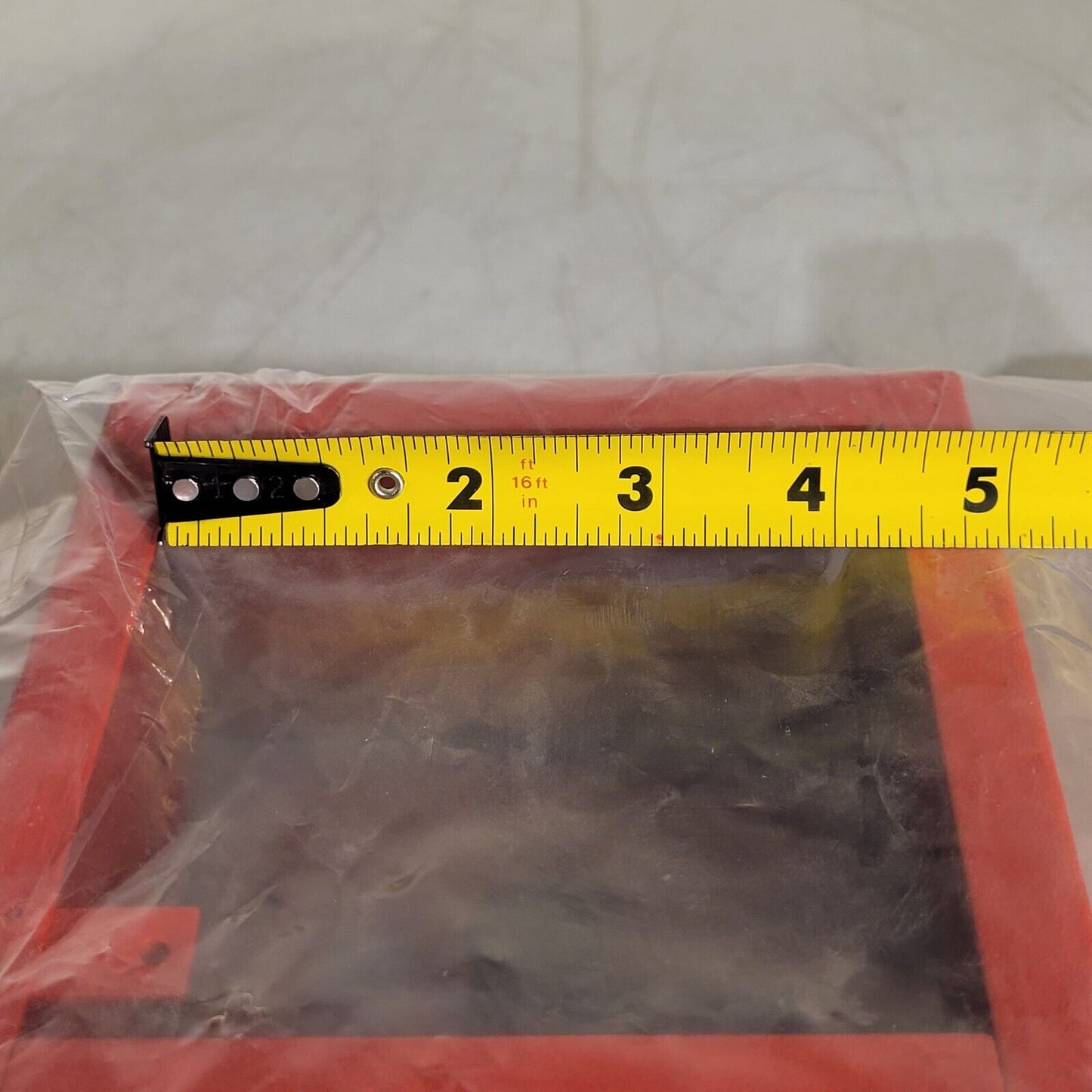 Fire Alarm Mounting Back Box Red 5-1/2" X 5-1/2" X 3-1/2" Deep Coated Steel