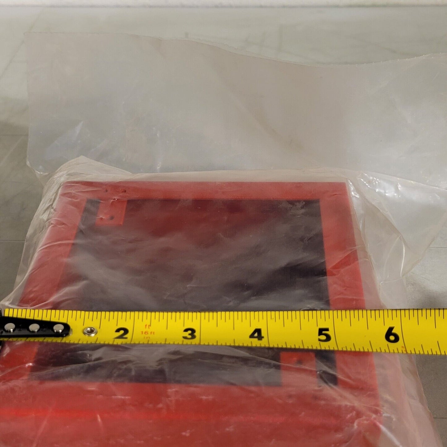 Fire Alarm Mounting Back Box Red 5-1/2" X 5-1/2" X 3-1/2" Deep Coated Steel
