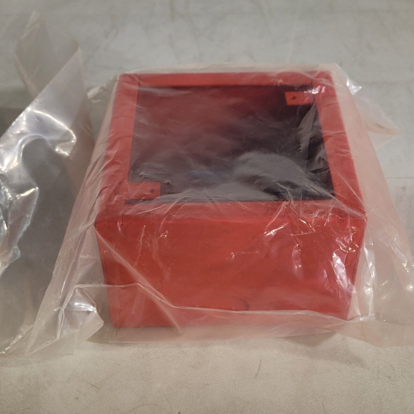 Fire Alarm Mounting Back Box Red 5-1/2" X 5-1/2" X 3-1/2" Deep Coated Steel