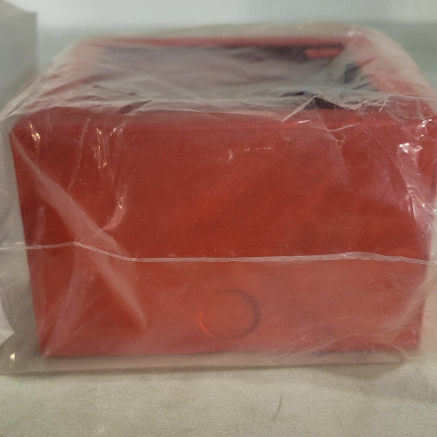 Fire Alarm Mounting Back Box Red 5-1/2" X 5-1/2" X 3-1/2" Deep Coated Steel