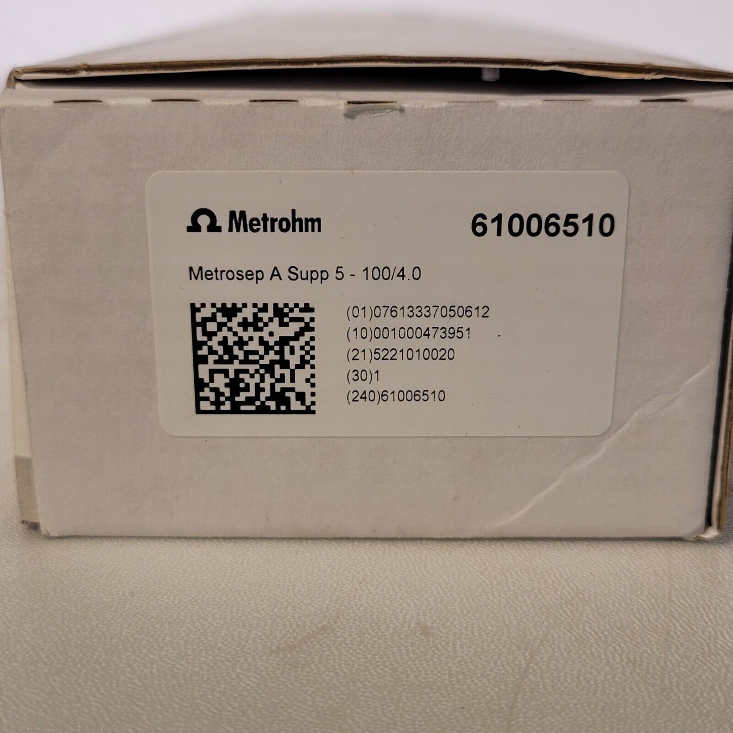 Metrohm 6.1006.510 Metrosep A Supp 5 - 100/4.0 IC Column for Rapid Separations