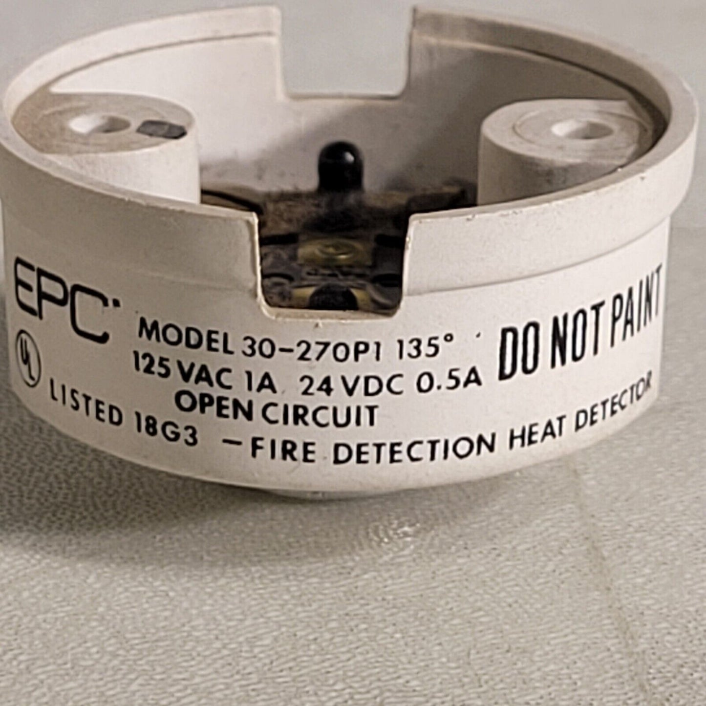 EPC 30-270P1 135° Fire Detector Heat Detector Open Circuit Edwards