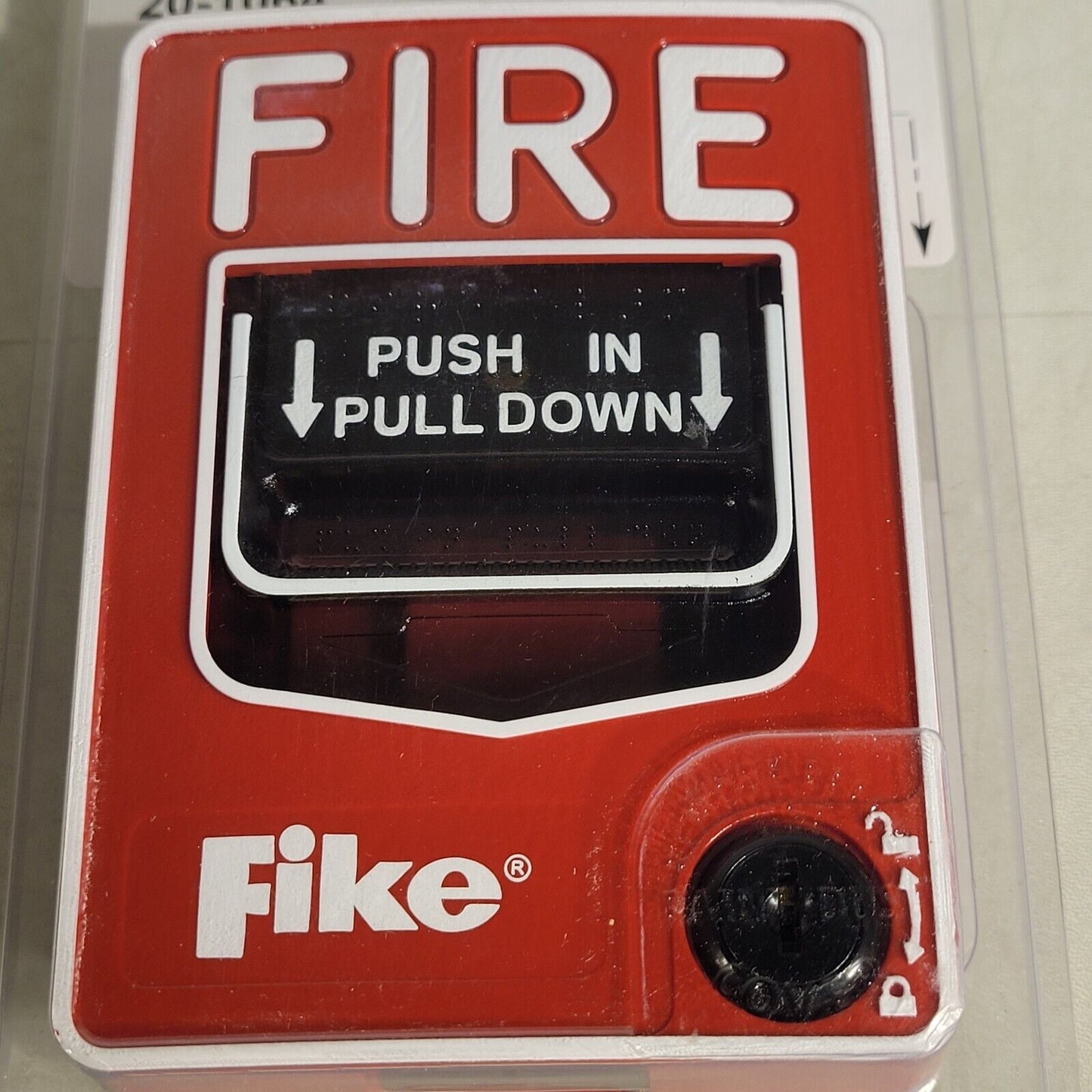 Fike 20-1064 Fire Manual Pull Station Dual Acction Adressable Key Lock Reset