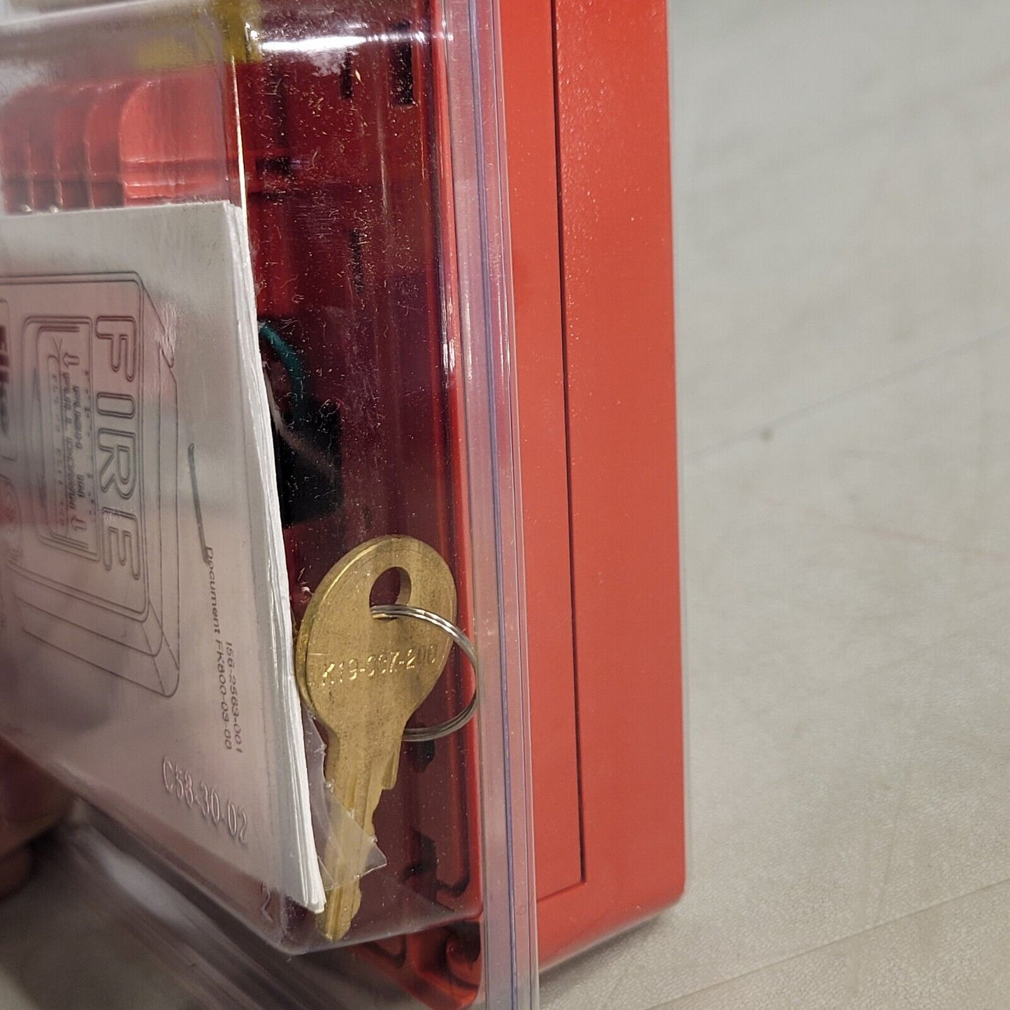 Fike 20-1064 Fire Manual Pull Station Dual Acction Adressable Key Lock Reset