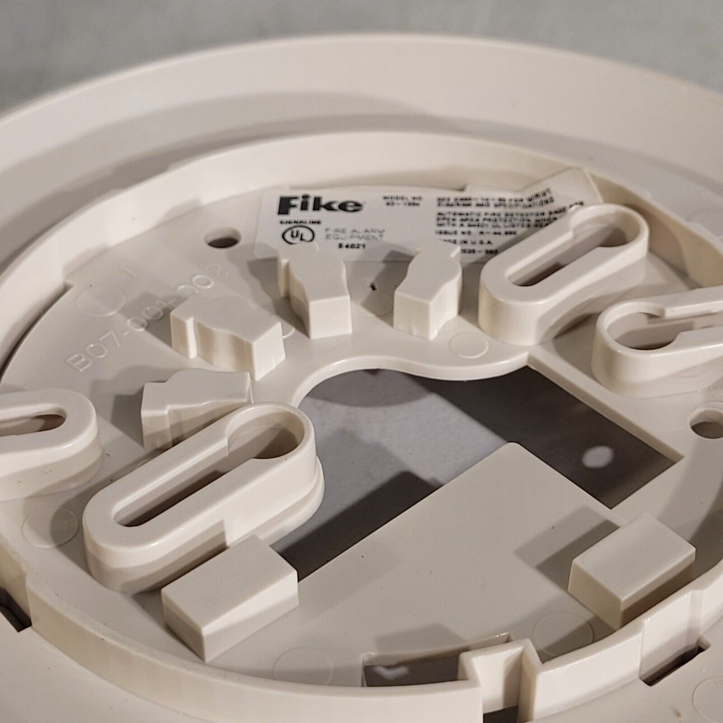 Fike 63-1054 Automatic Fire Detector 6" Base For Open Area Protection