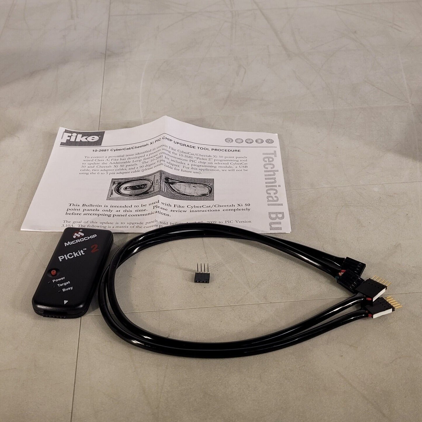 Fike Microchip PICkit 2 Upgrade 10-00389-R5 10-2681 CyberCat Cheetah Xi Tool