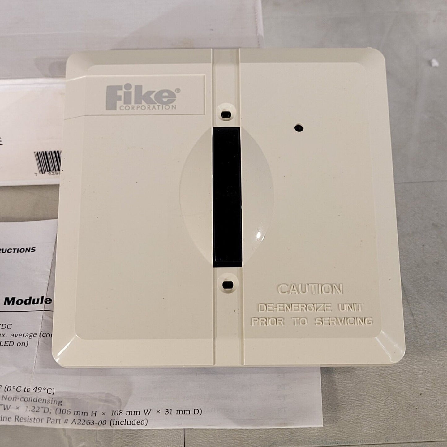 Fike 55-042 Supervised Control Module For Indoor Dry Applications Off White