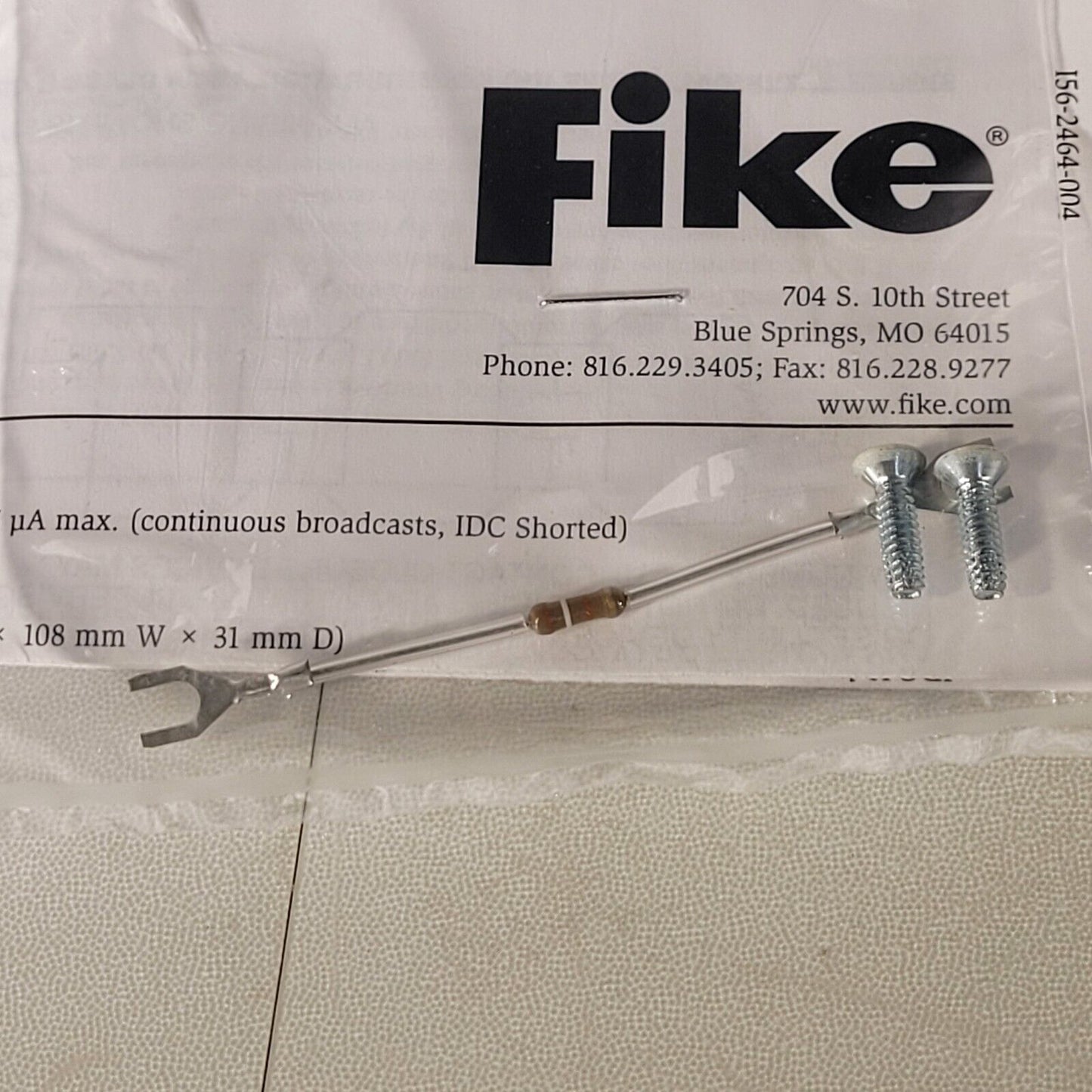 Fike 55-041 Monitor Module For Indoor Dry Applications Non-isolator Off White