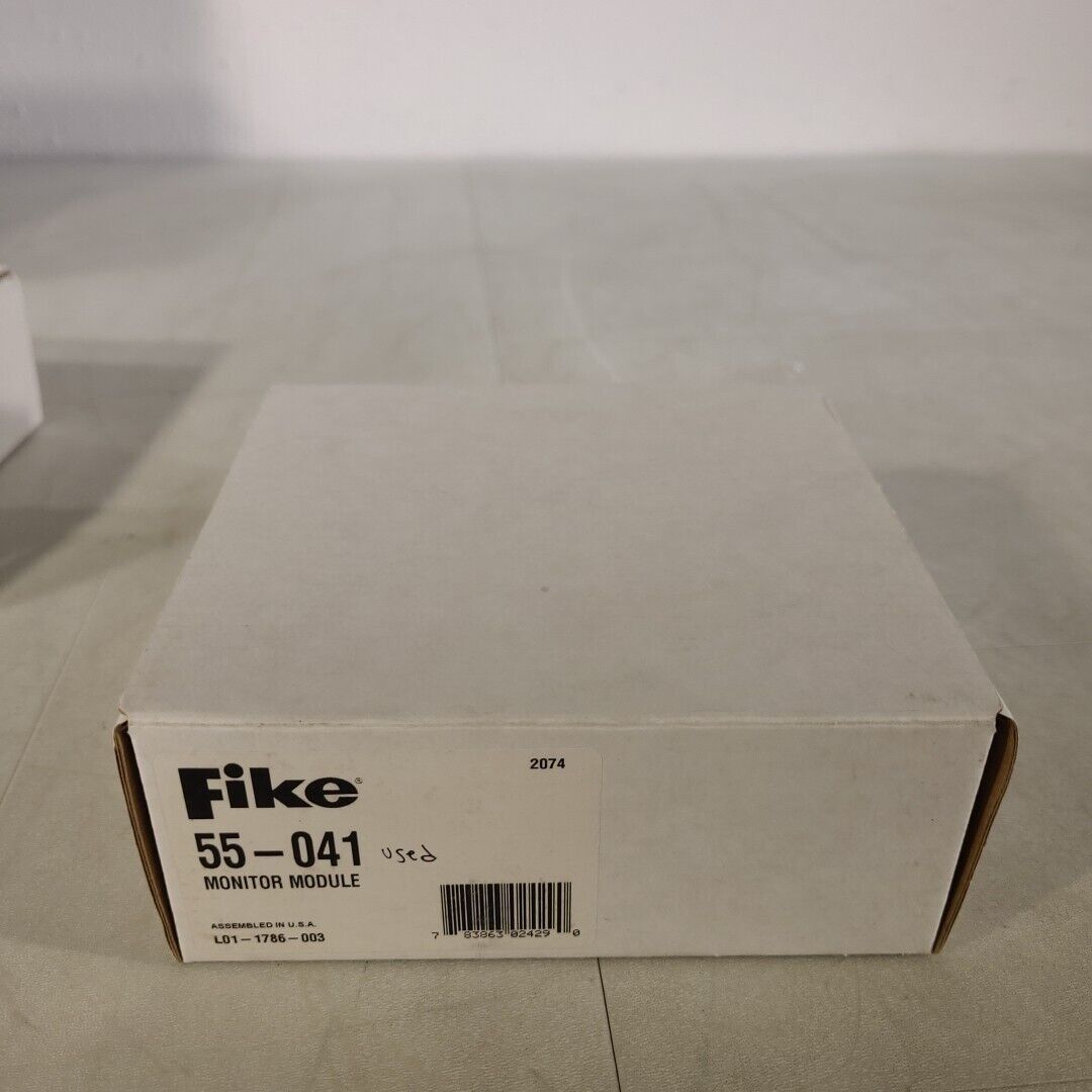 Fike 55-041 Monitor Module For Indoor Dry Applications Non-isolator Off White