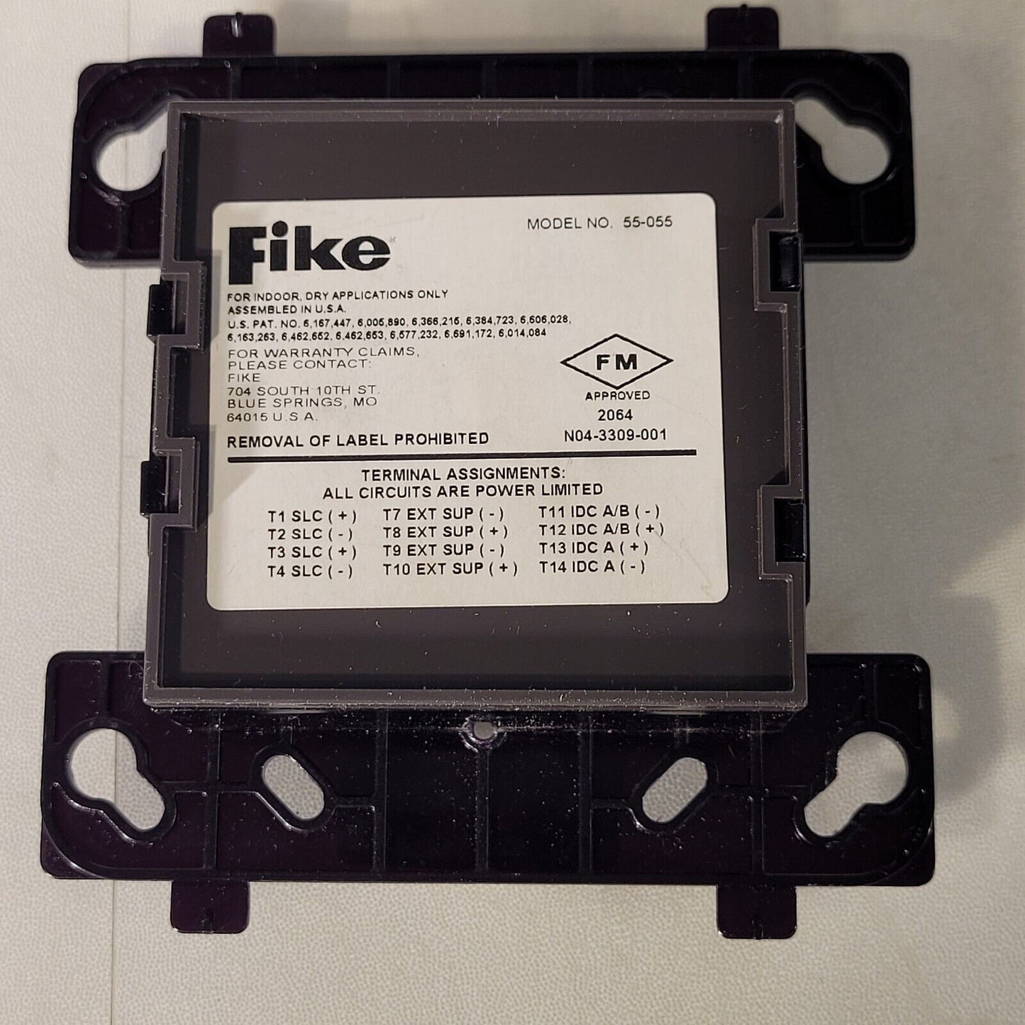 Fike 55-055 Conventional Zone For Indoor Dry Applications Off White