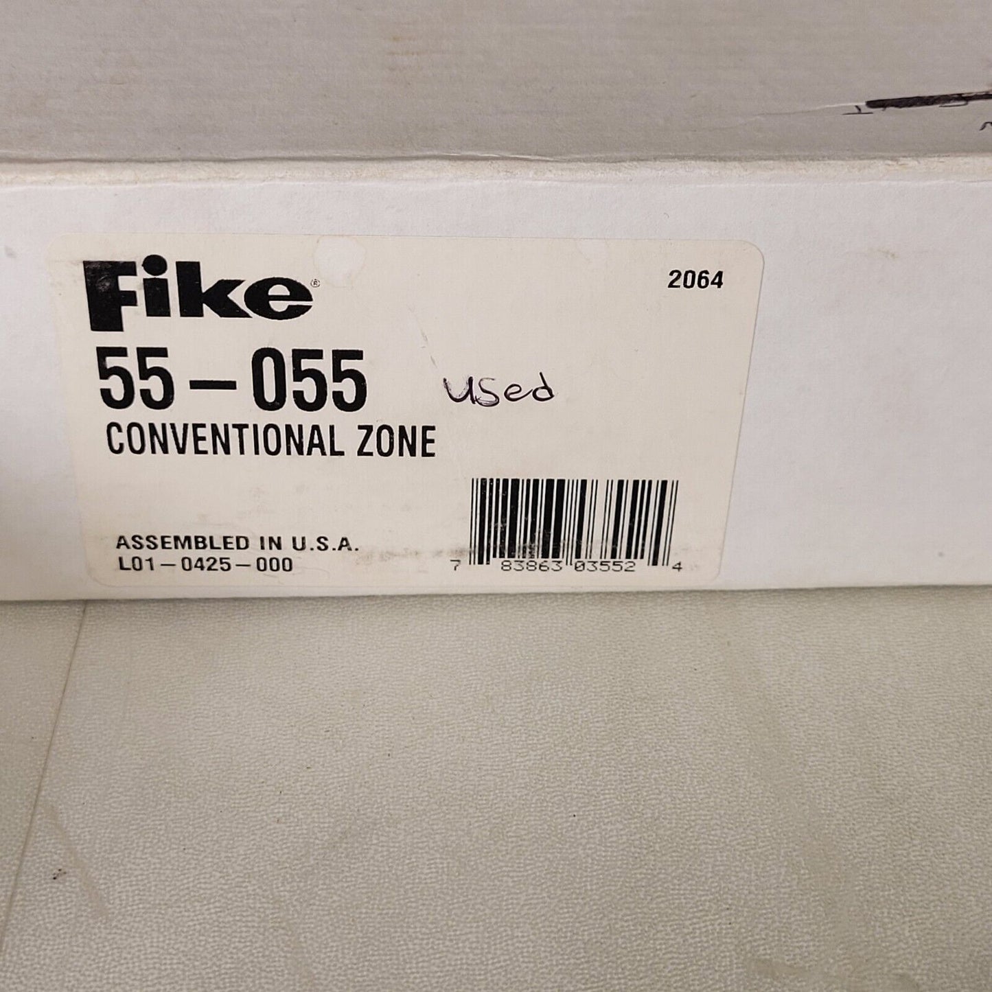Fike 55-055 Conventional Zone For Indoor Dry Applications Off White