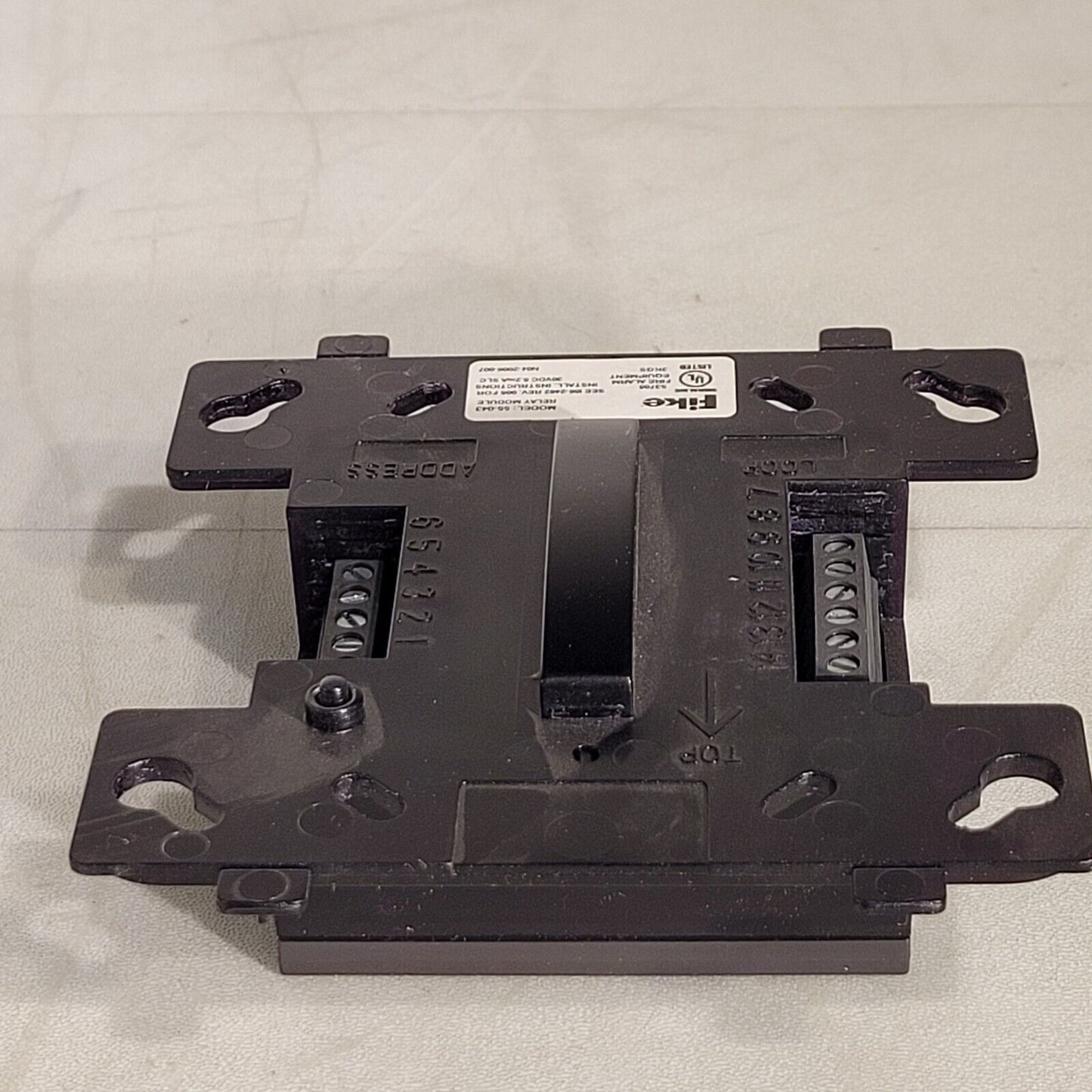 Fike 55-043 Relay Module Non-isolator LED Status Indicator Off White Plate