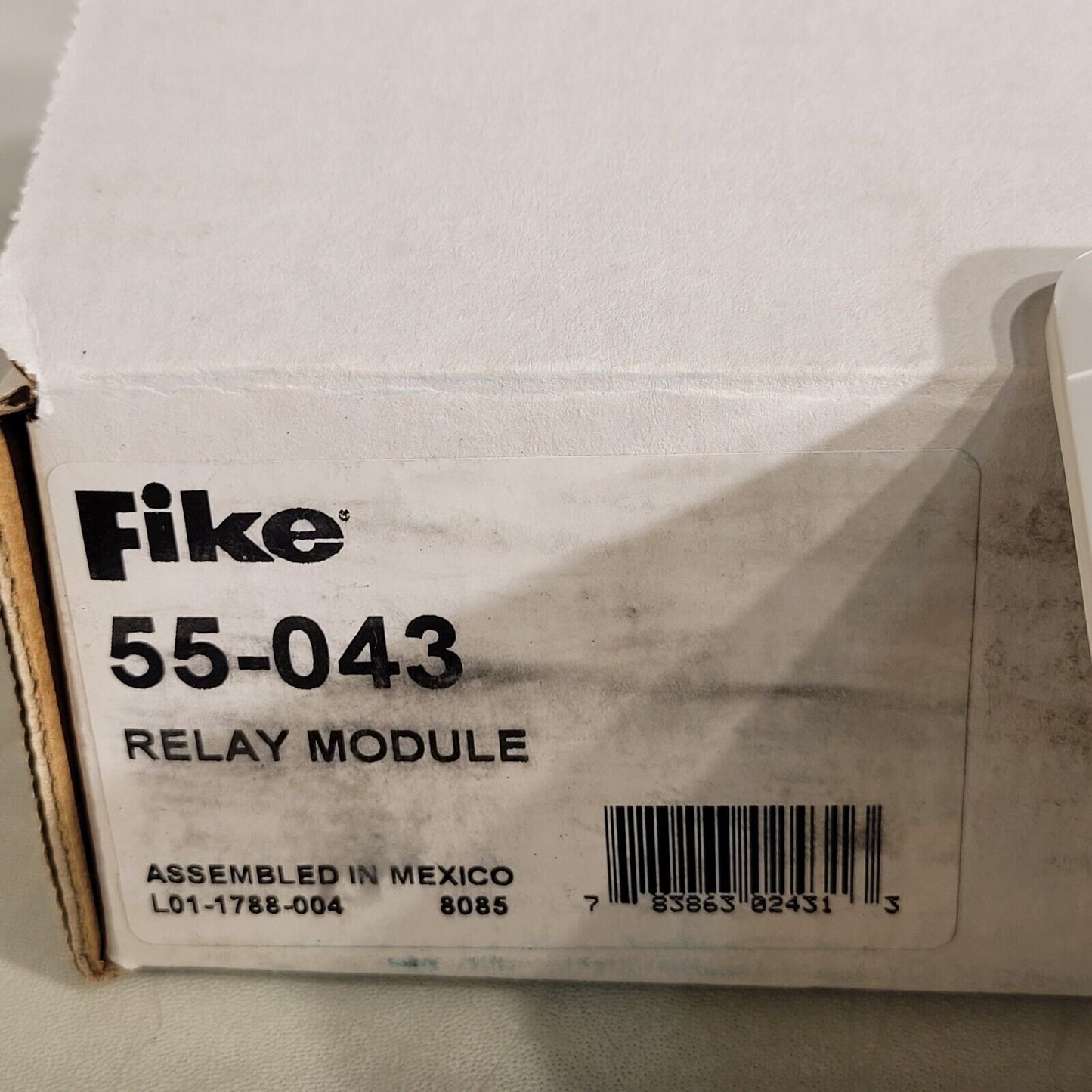 Fike 55-043 Relay Module Non-isolator LED Satus Indicator Bright White Plate