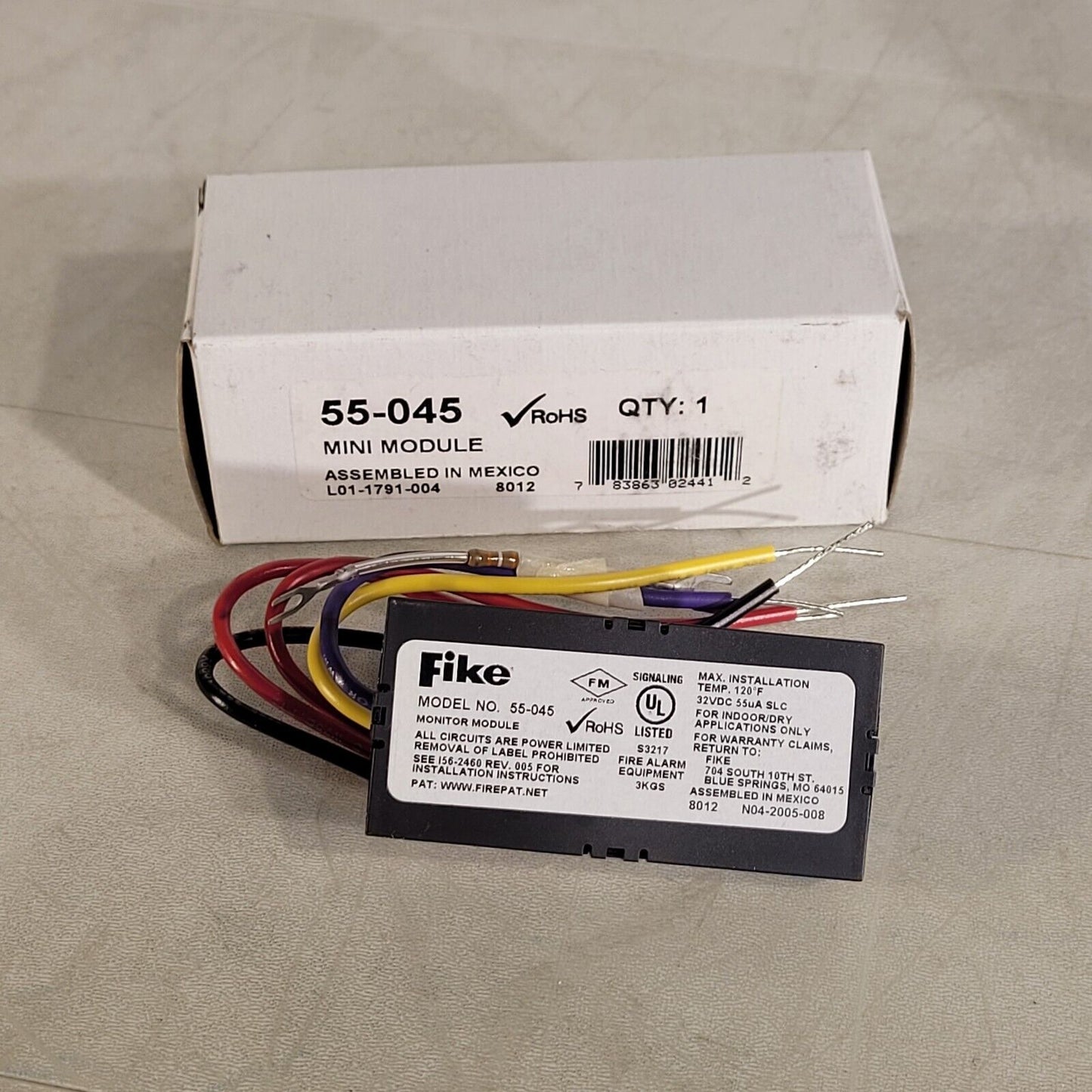 Fike 55-045 Mini Module Non-isolator For Indoor Dry Applications