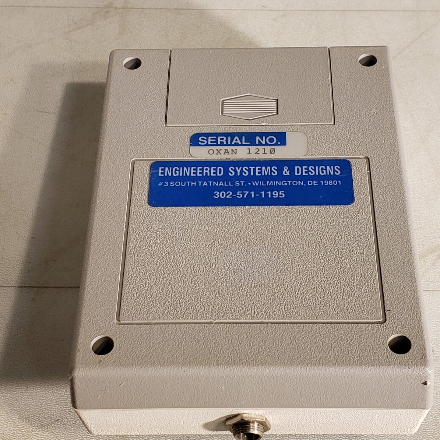 Engineering Systems Oxygen Oxan Analyzer Portable Controller