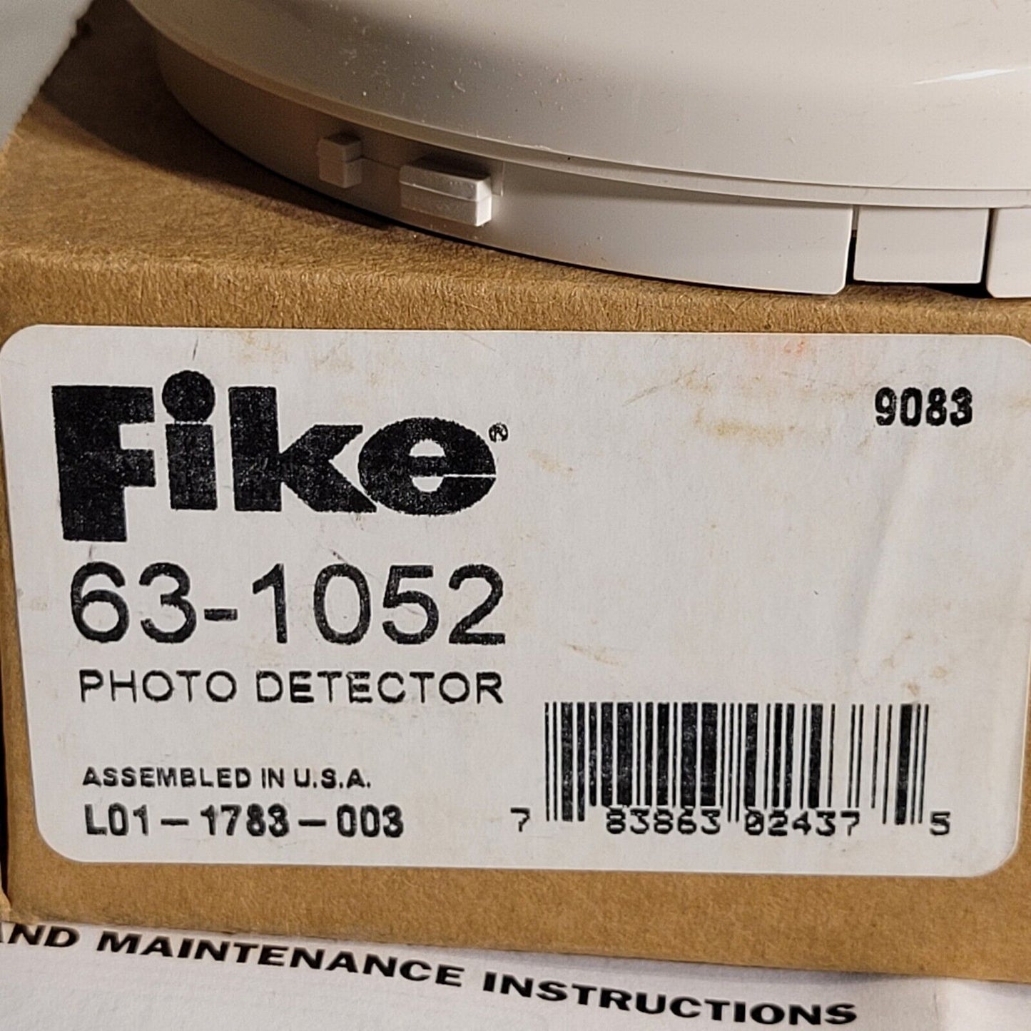 Fike 63-1052 Intelligent Photo Photoelectric Smoke Detector