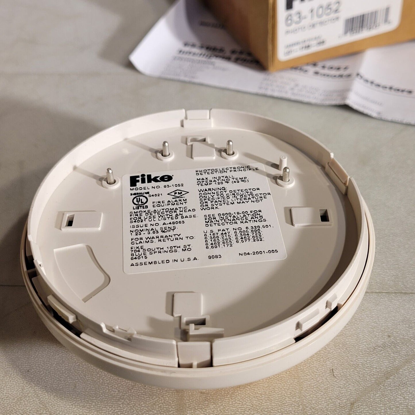 Fike 63-1052 Intelligent Photo Photoelectric Smoke Detector