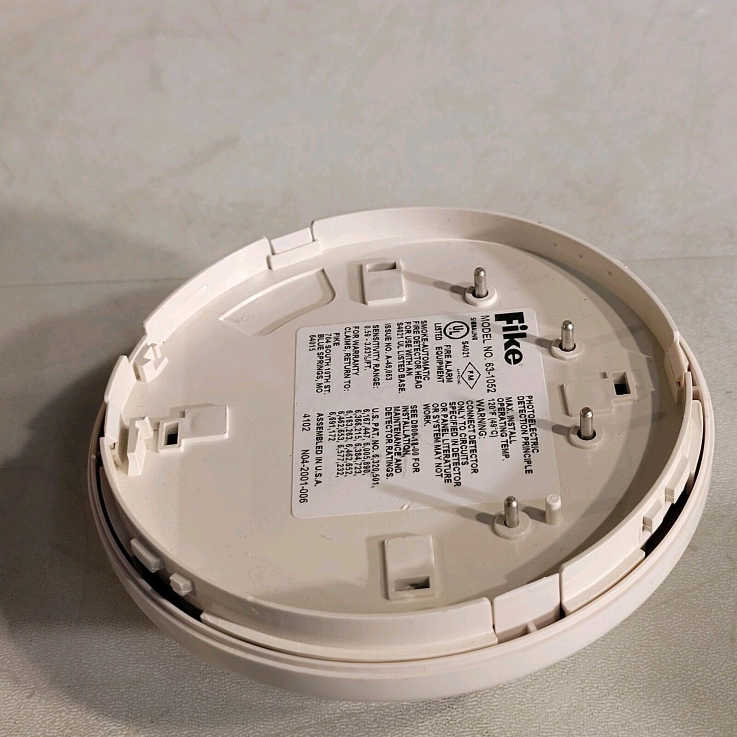 Fike 63-1052 Intelligent Photo Photoelectric Smoke Detector
