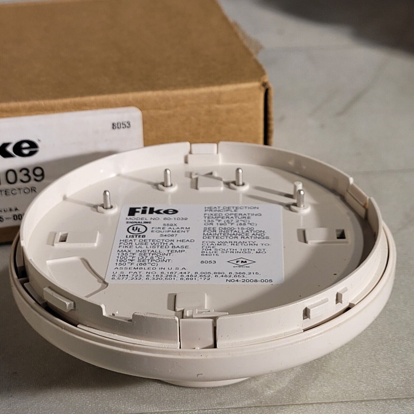 Fike 60-1039 Intelligent Heat Detector 78386024443