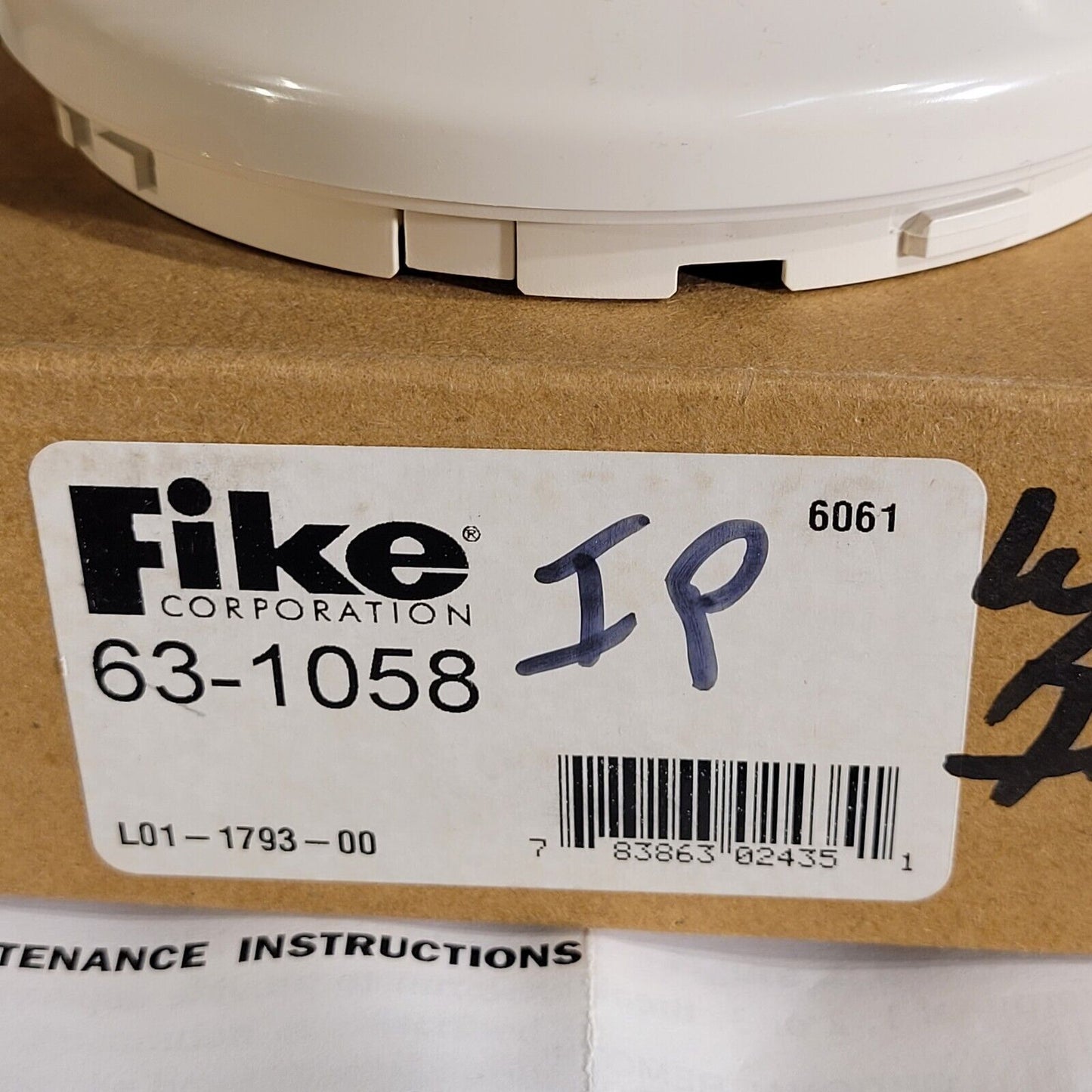 Fike 63-1058 Intelligent Photoelectric Smoke Detector 783863024351